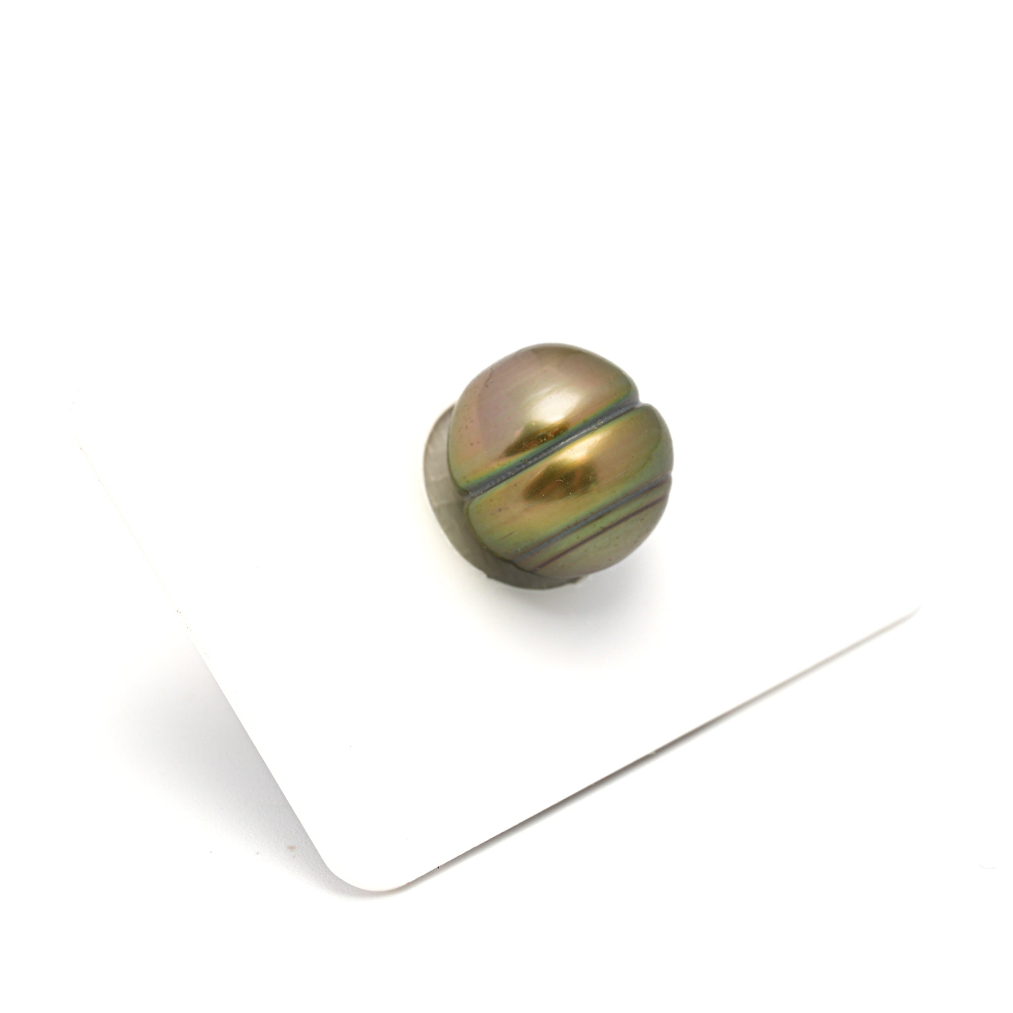 1pcs Golden Green 12.6mm - CL AAA Quality Tahitian Pearl Single LP2334 CMP9