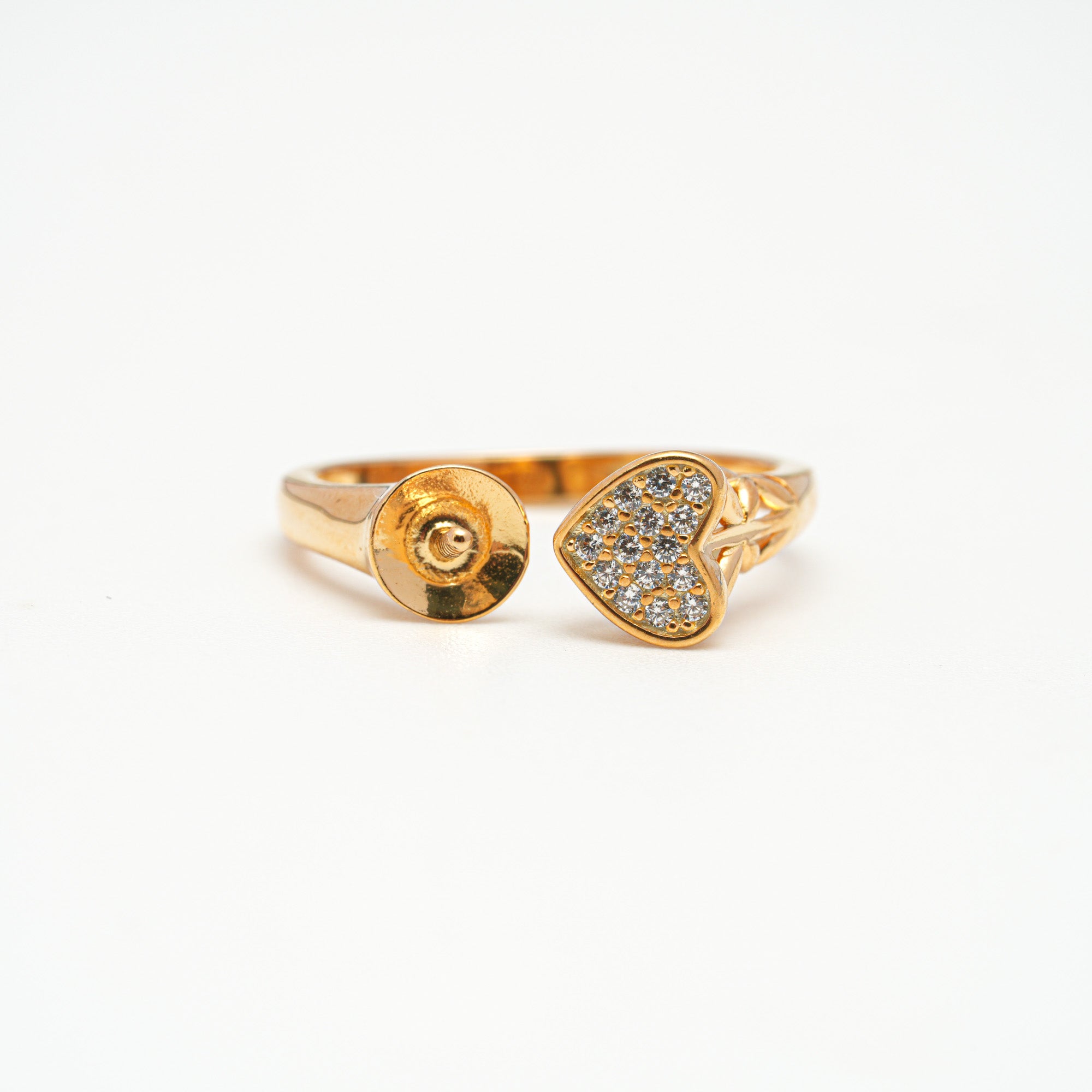 Adjustable Ring 925 Silver for pearl SC544G