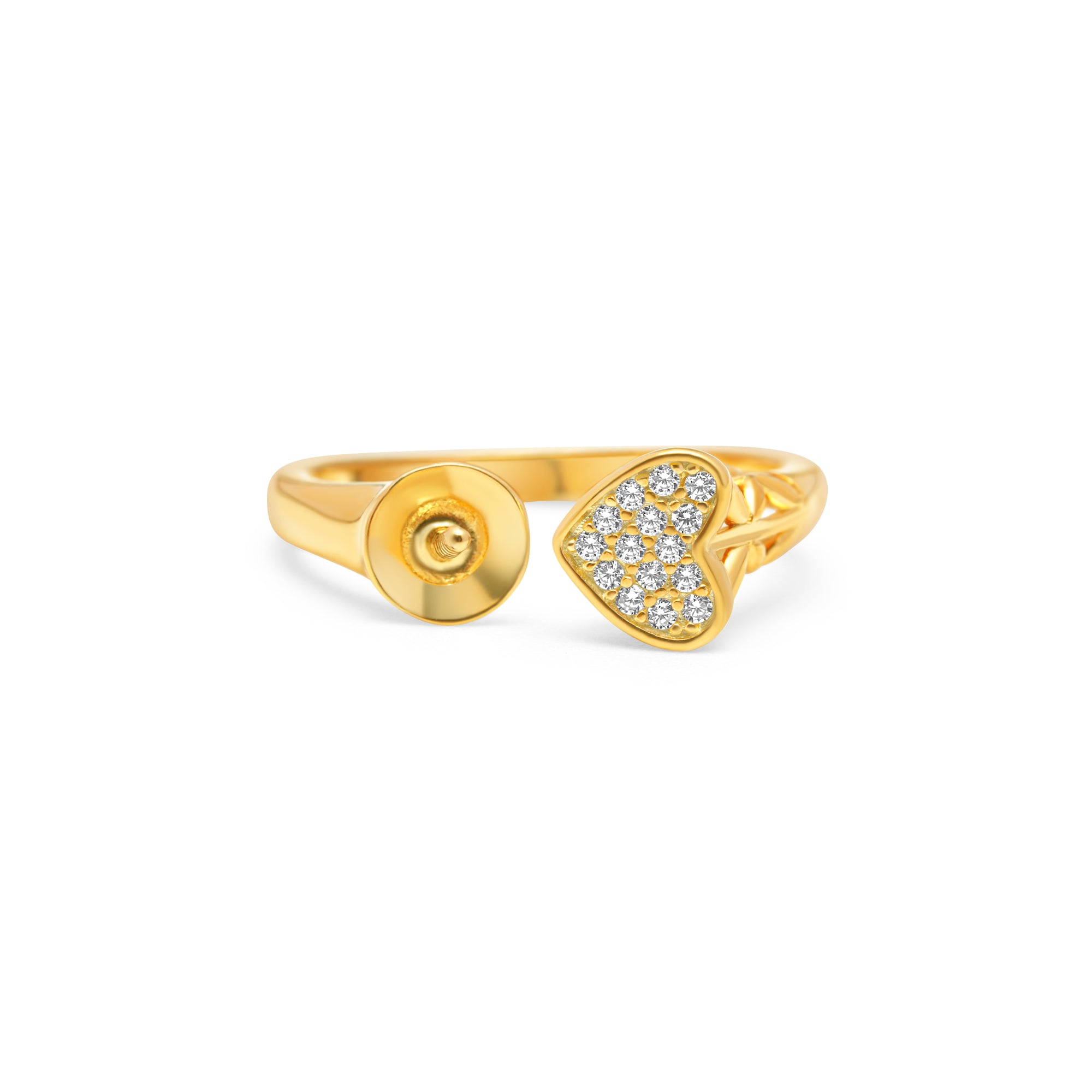 Adjustable Ring 925 Silver for pearl SC544G