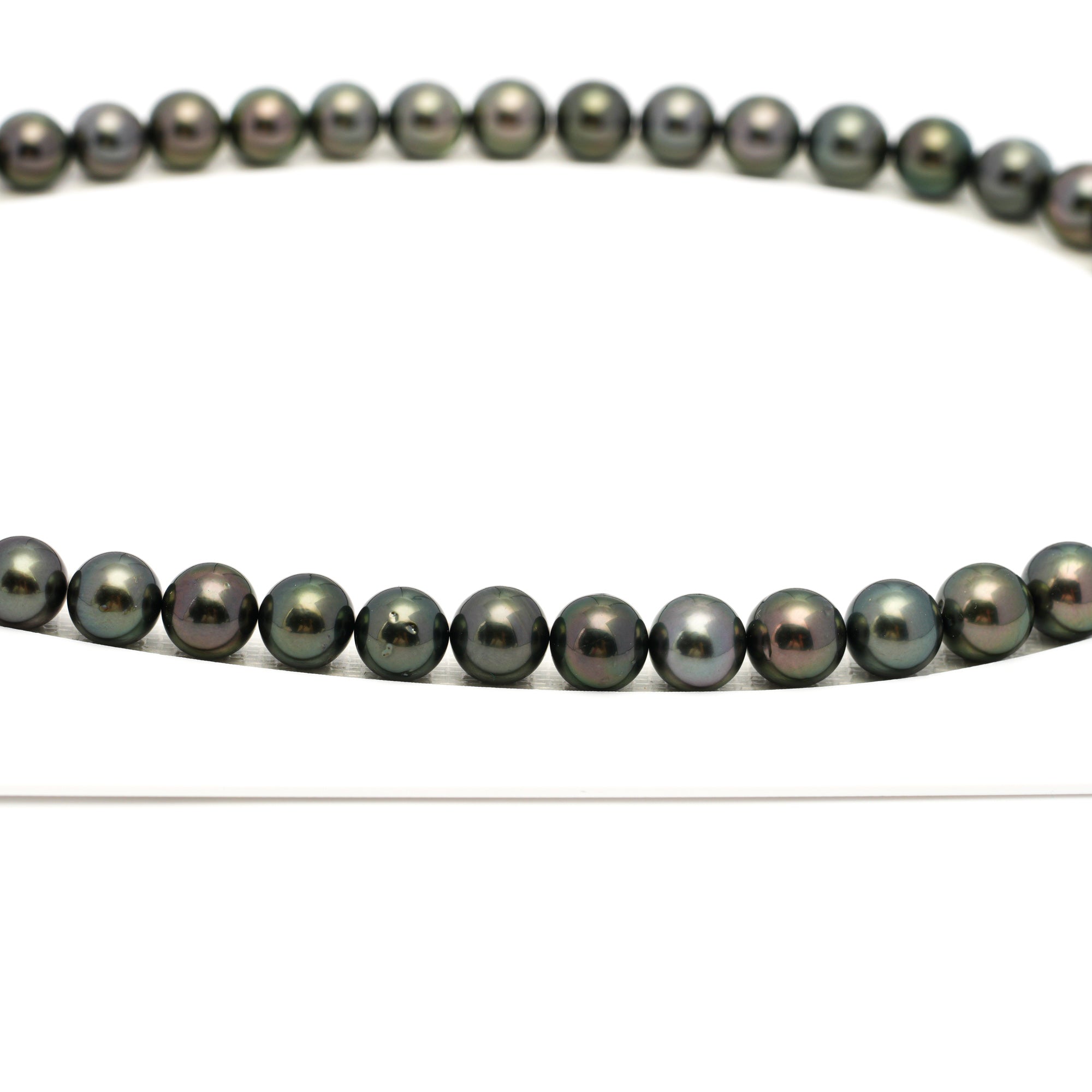 49pcs Green Mix 7-9mm - RSR AAA/AA Quality Tahitian Pearl Necklace NL1697 OR13