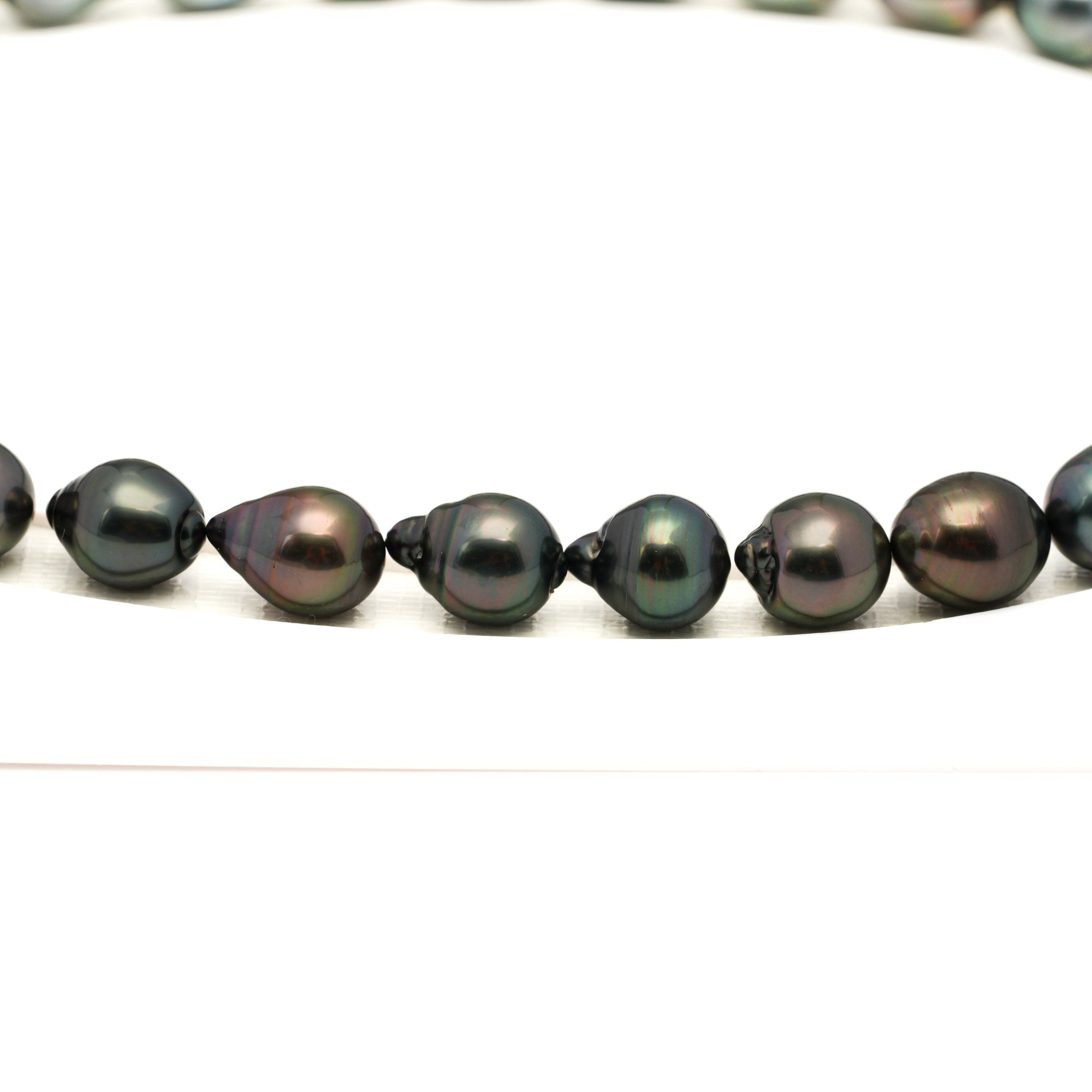 33pcs Mix 9-11mm - CL/SB AAA Quality Tahitian Pearl Necklace NL1759 LP1