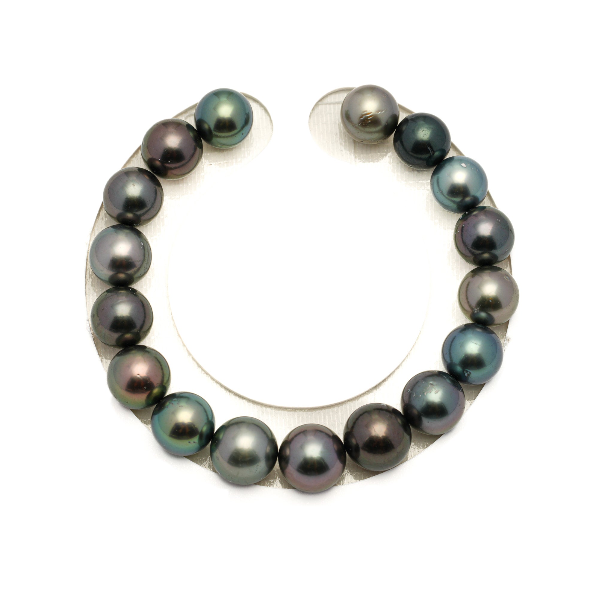 17pcs Multicolor 9-11mm - RSR AAA/AA Quality Tahitian Pearl Bracelet BR2448 LP1