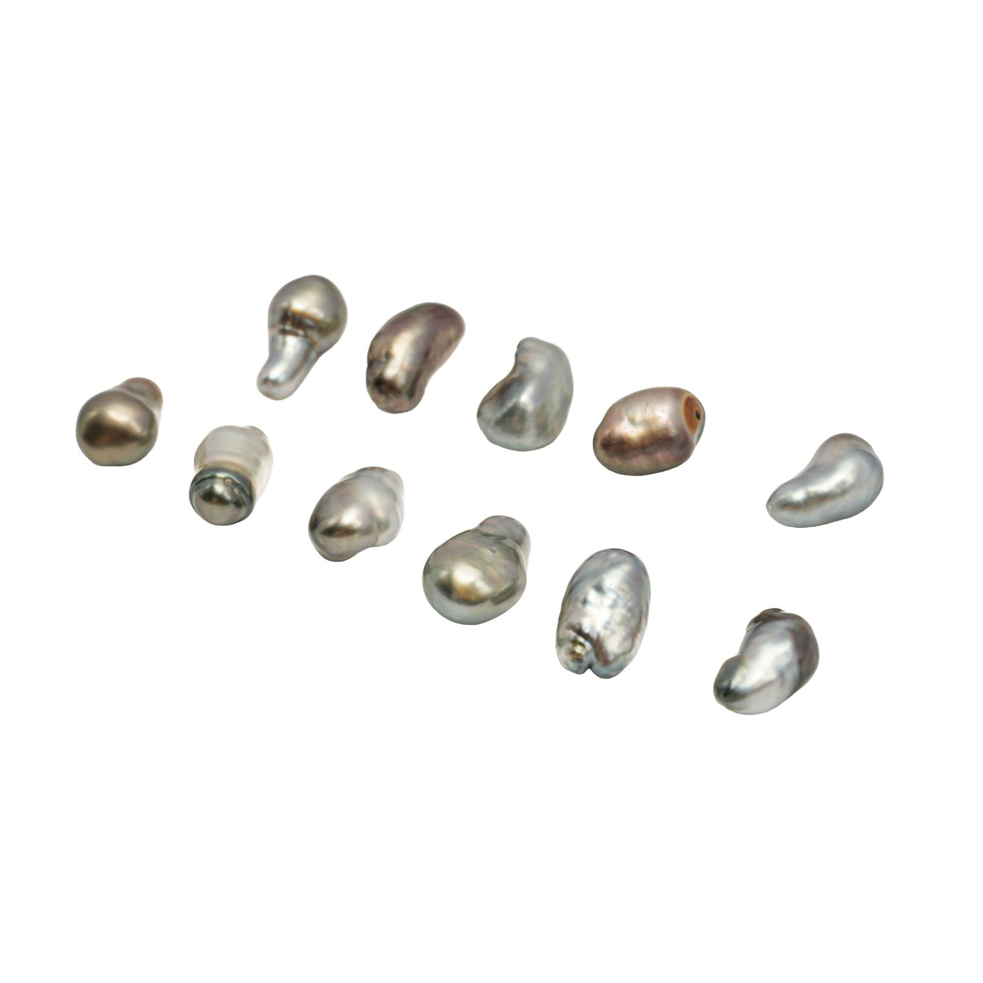 11pcs Light Mix 5-6mm - 6gr KESHI AAA/AA Quality Tahitian Pearl Keshi MP552 CM3