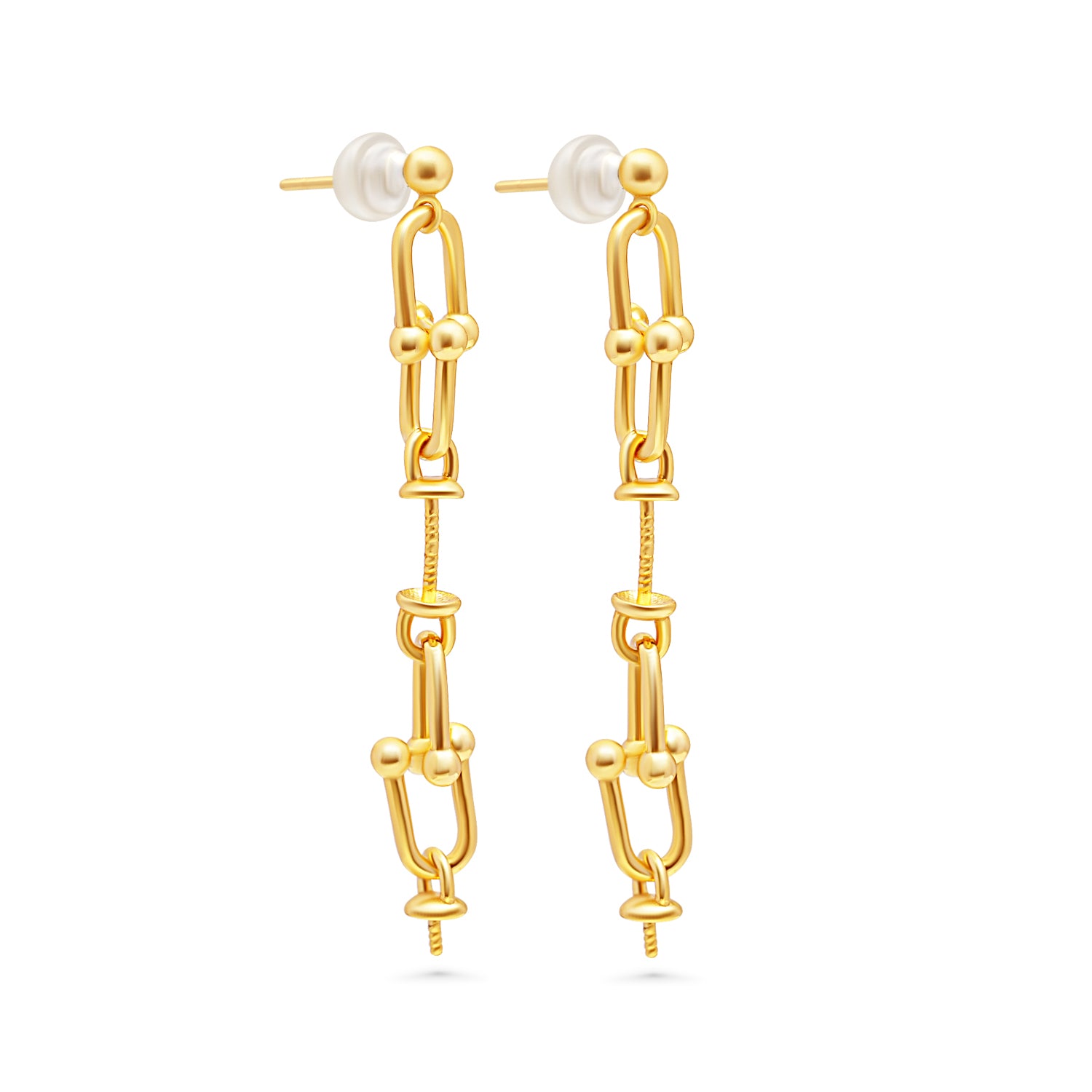 Dangle Earring Bails 925 Silver for Pearl SC335