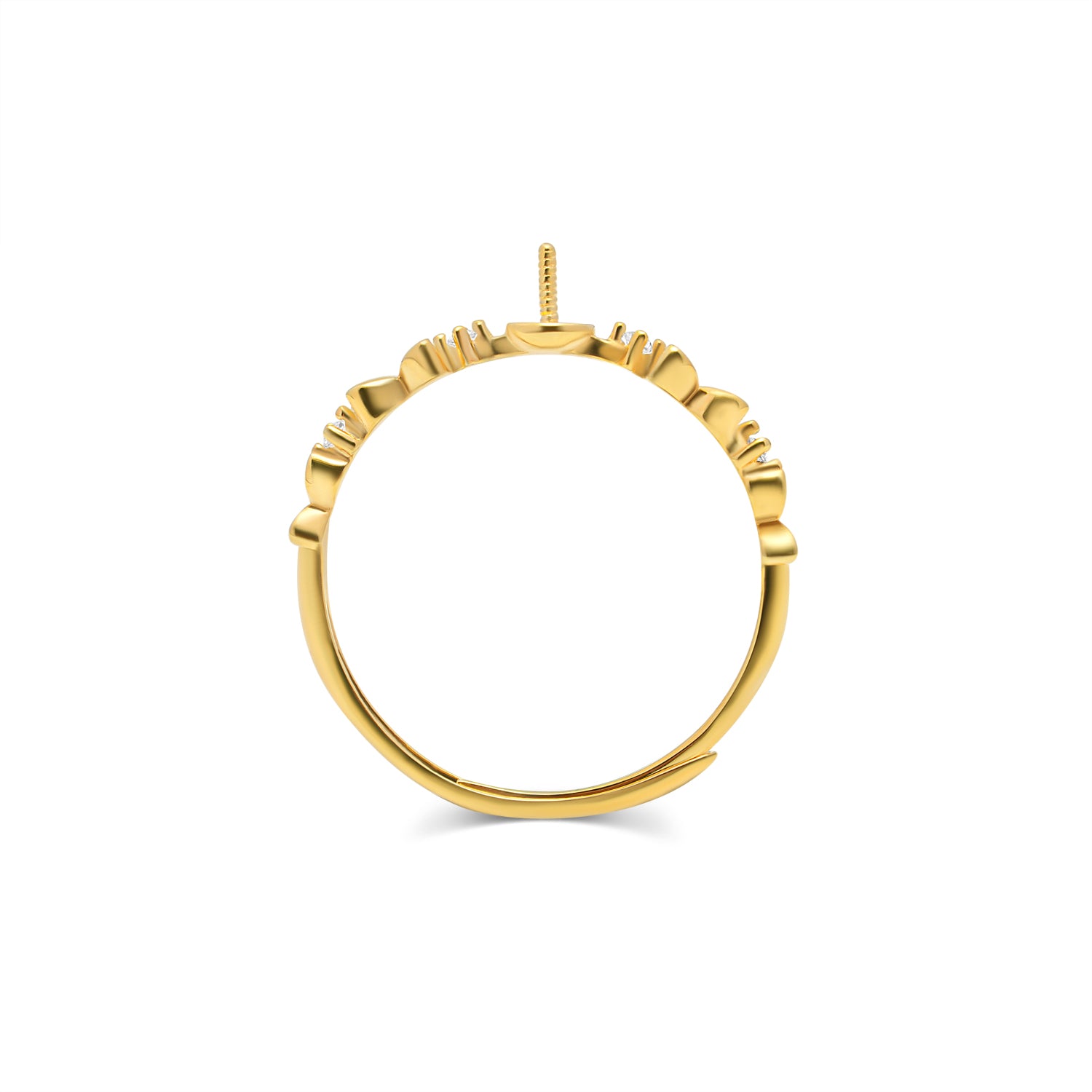 Adjustable Ring 925 Silver for pearl SC429G
