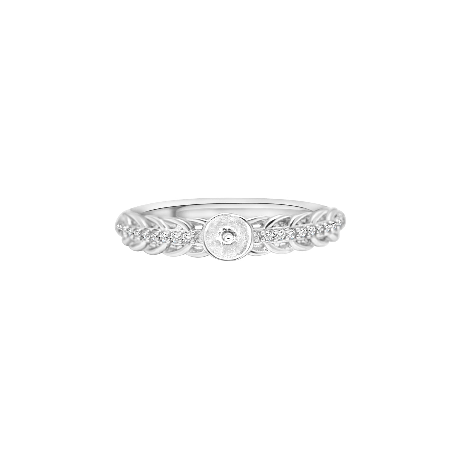 Adjustable Ring 925 Silver for pearl SC372