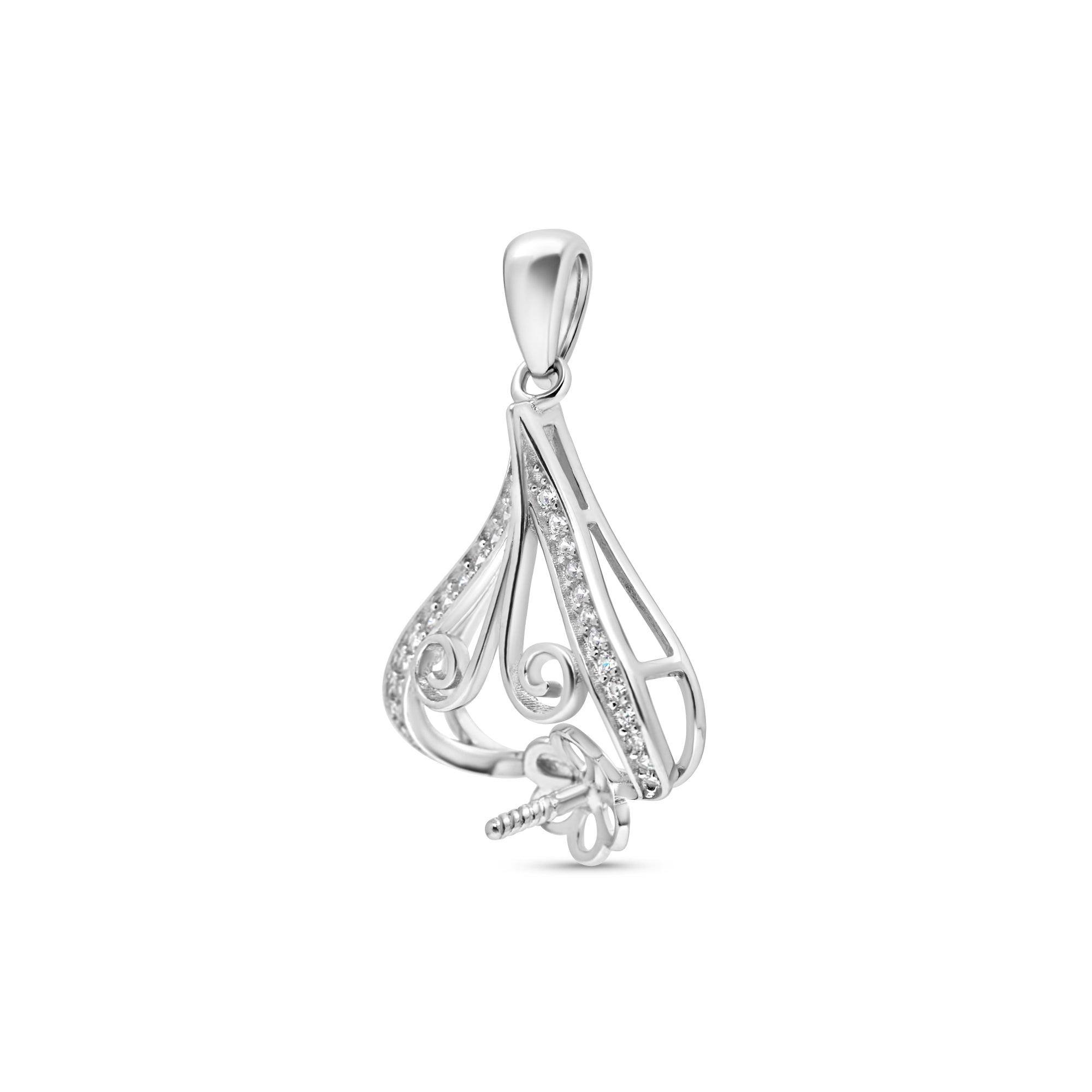 Pendant Clasp 925 Silver for Pearl SC302