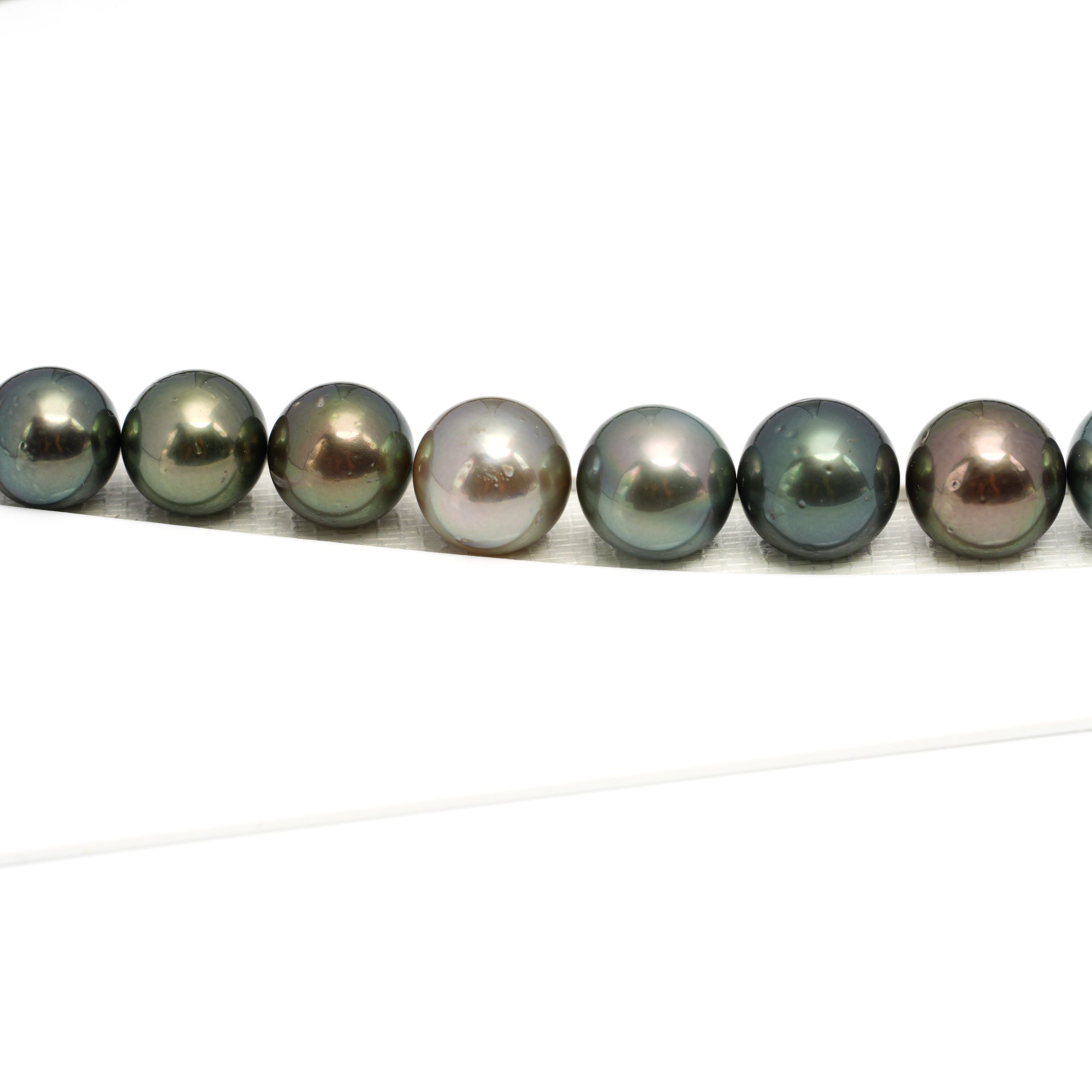 37pcs Multicolor 9-13mm - RSR AA Quality Tahitian Pearl Necklace NL1669 OR12
