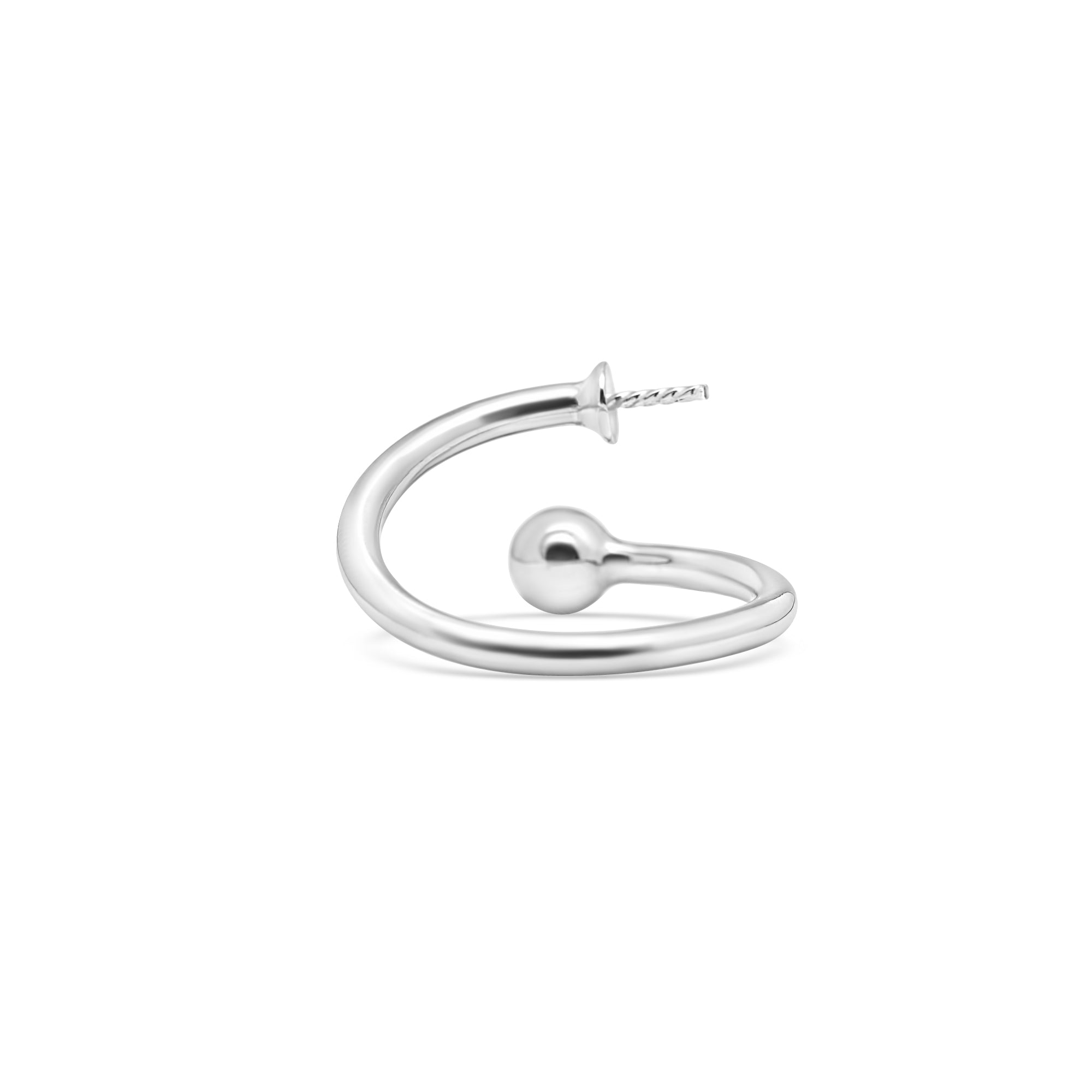 Adjustable Ring 925 Silver for pearl SC512