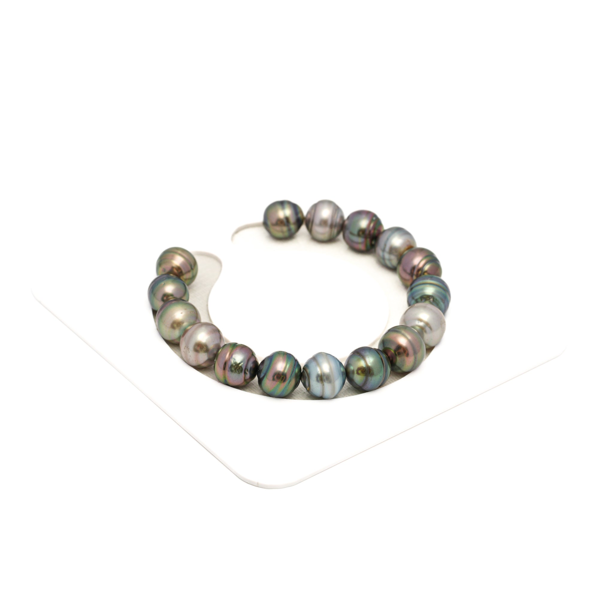 16pcs Light Mix 9-11mm - CL AAA/AA Quality Tahitian Pearl Bracelet BR2351 CMP9