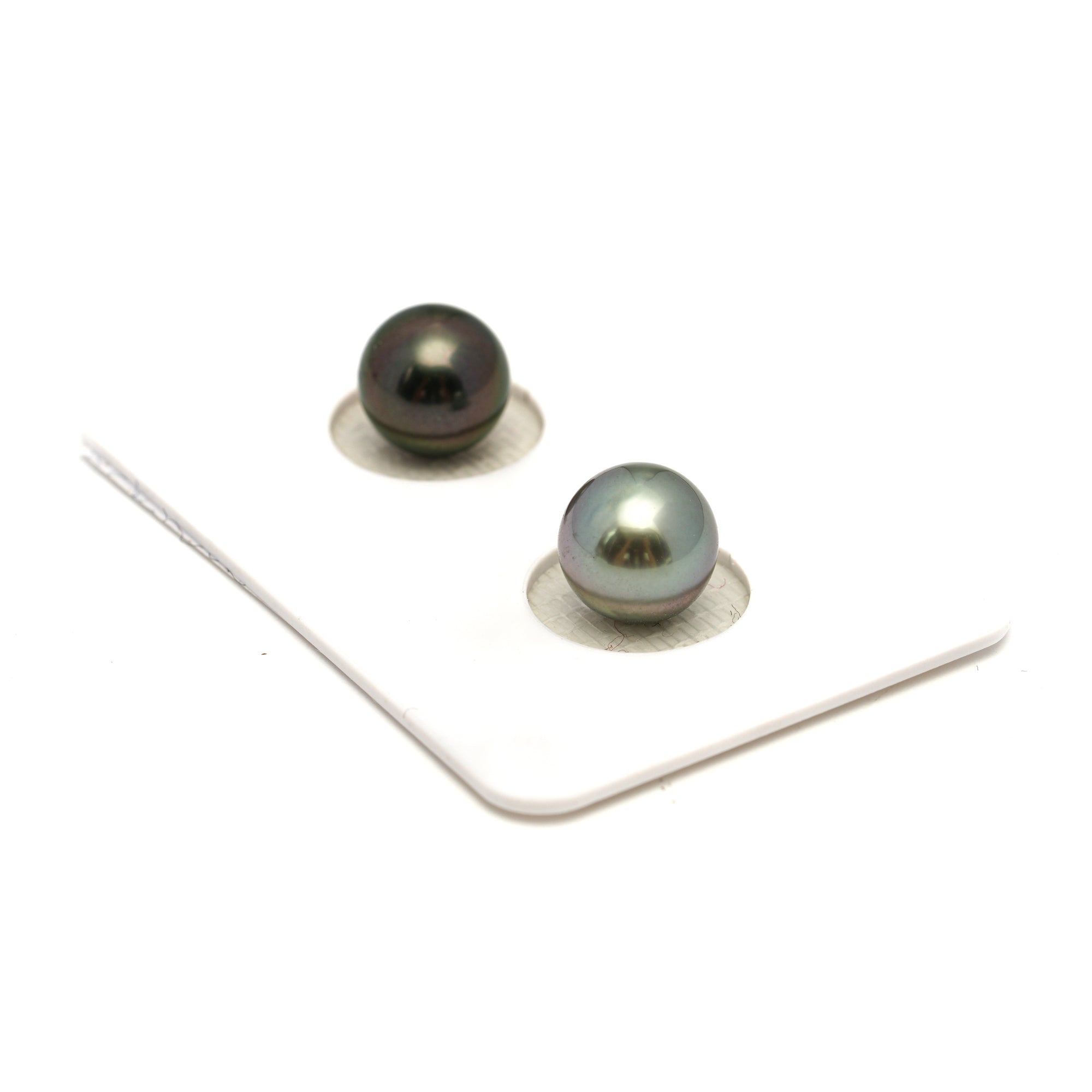 2pcs Multicolor 8.7mm - RSR AAA Quality Tahitian Pearl Pair ER1836 OR13