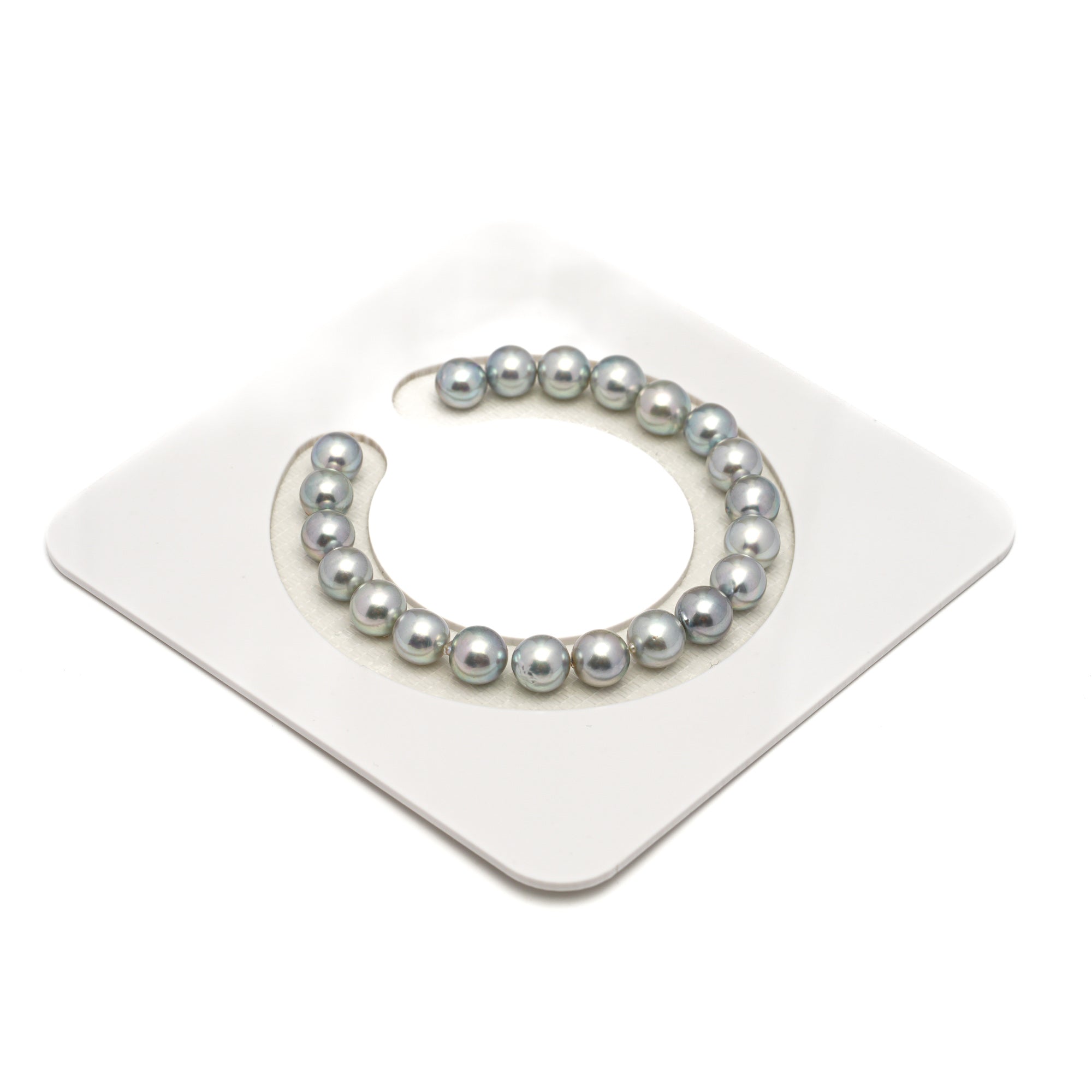 21pcs Akoya Pearl Silver Mix 7.2-7.8mm - SR/NR AA Quality Bracelet AKBR2418 CMA1