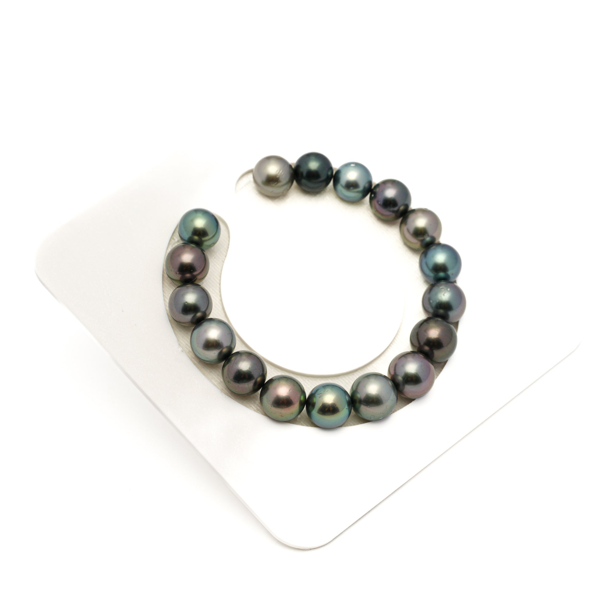 17pcs Multicolor 9-11mm - RSR AAA/AA Quality Tahitian Pearl Bracelet BR2448 LP1