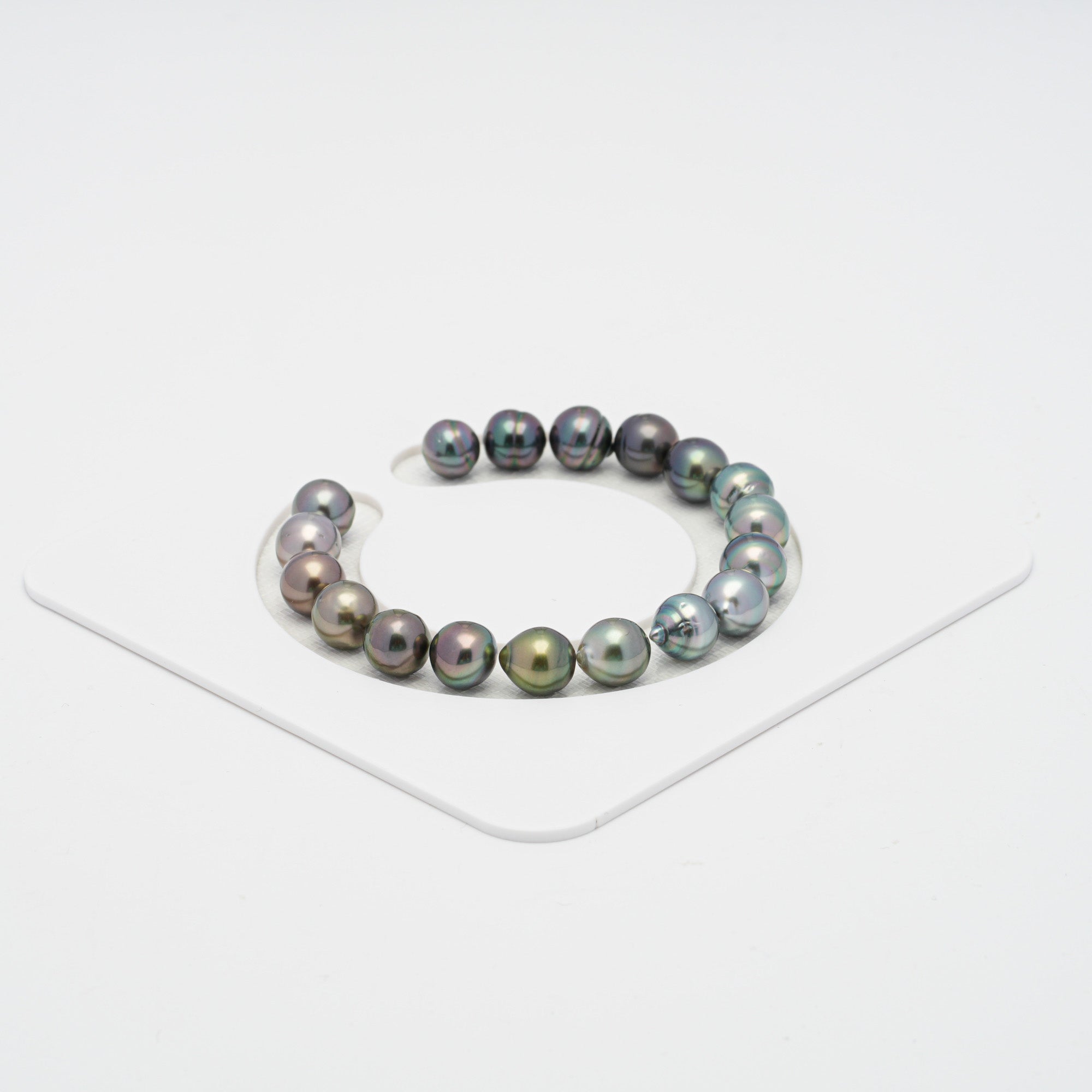 18pcs Multicolor 8mm - SB AAA/AA Quality Tahitian Pearl Bracelet BR2036 OR7