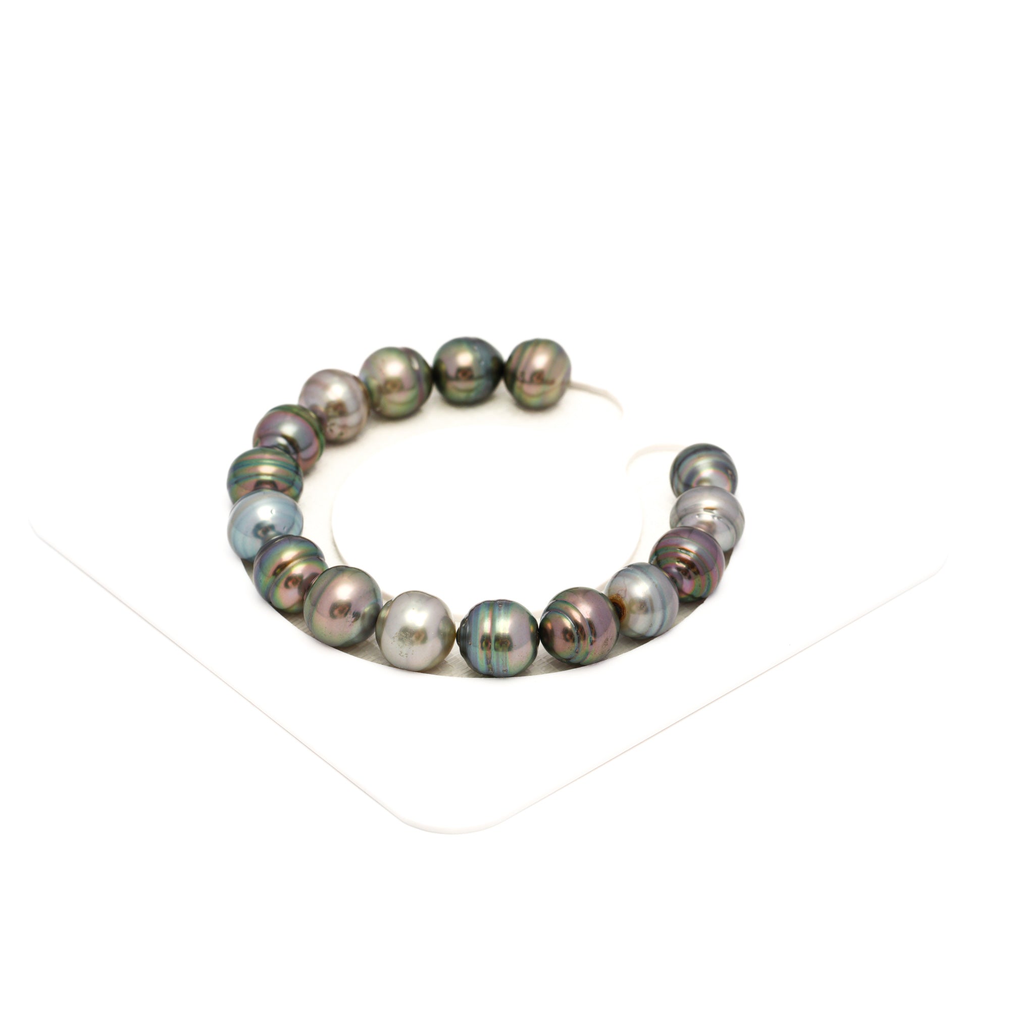16pcs Light Mix 9-11mm - CL AAA/AA Quality Tahitian Pearl Bracelet BR2351 CMP9