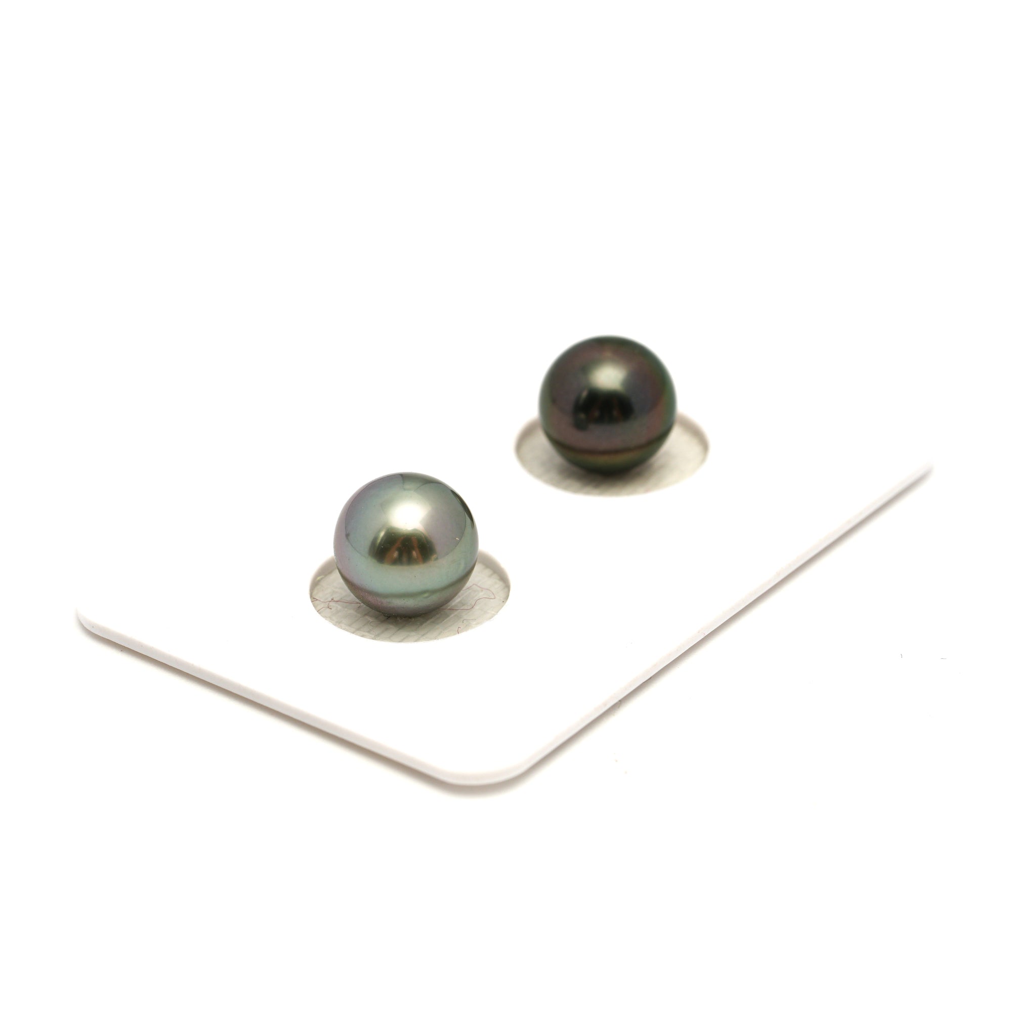 2pcs Multicolor 8.7mm - RSR AAA Quality Tahitian Pearl Pair ER1836 OR13