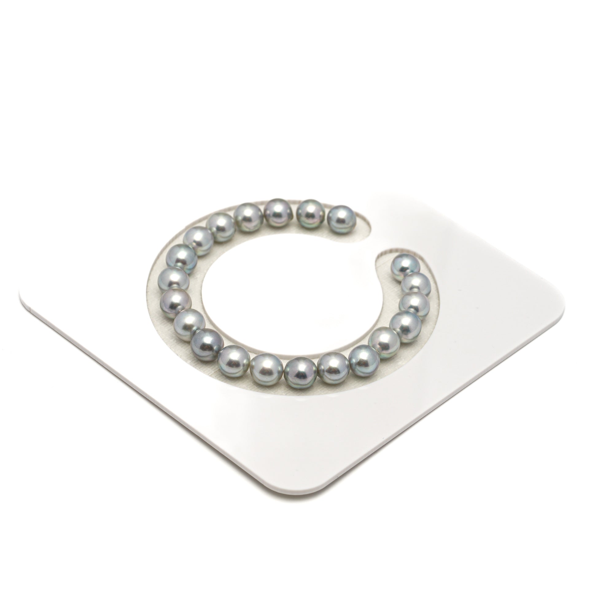 21pcs Akoya Pearl Silver Mix 7.2-7.8mm - SR/NR AA Quality Bracelet AKBR2418 CMA1