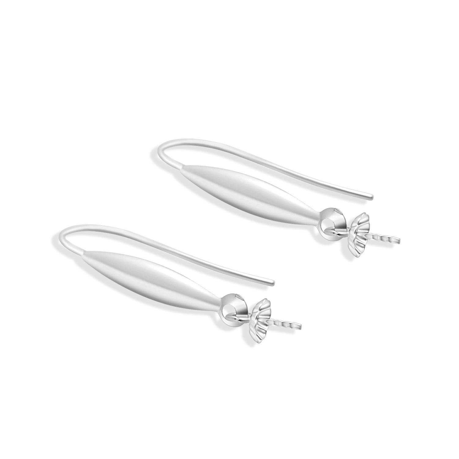 Earring Dangle Clasp 18K Gold for Pearl 18K02