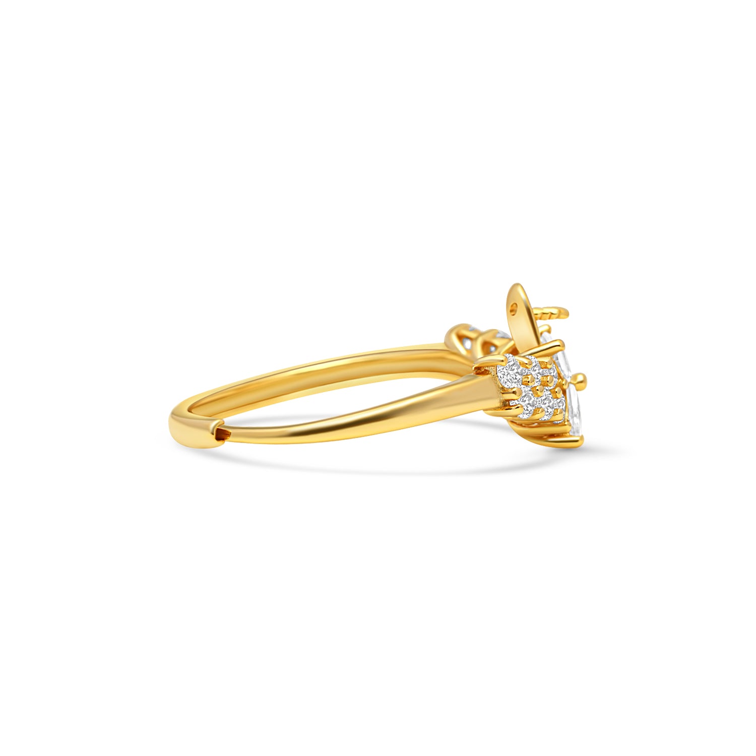 Adjustable Ring 925 Silver for pearl SC365G