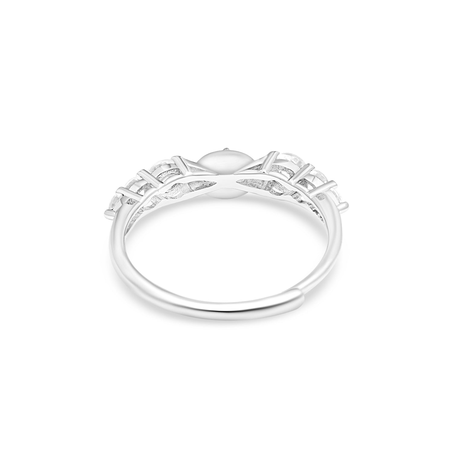Adjustable Ring 925 Silver for pearl SC375