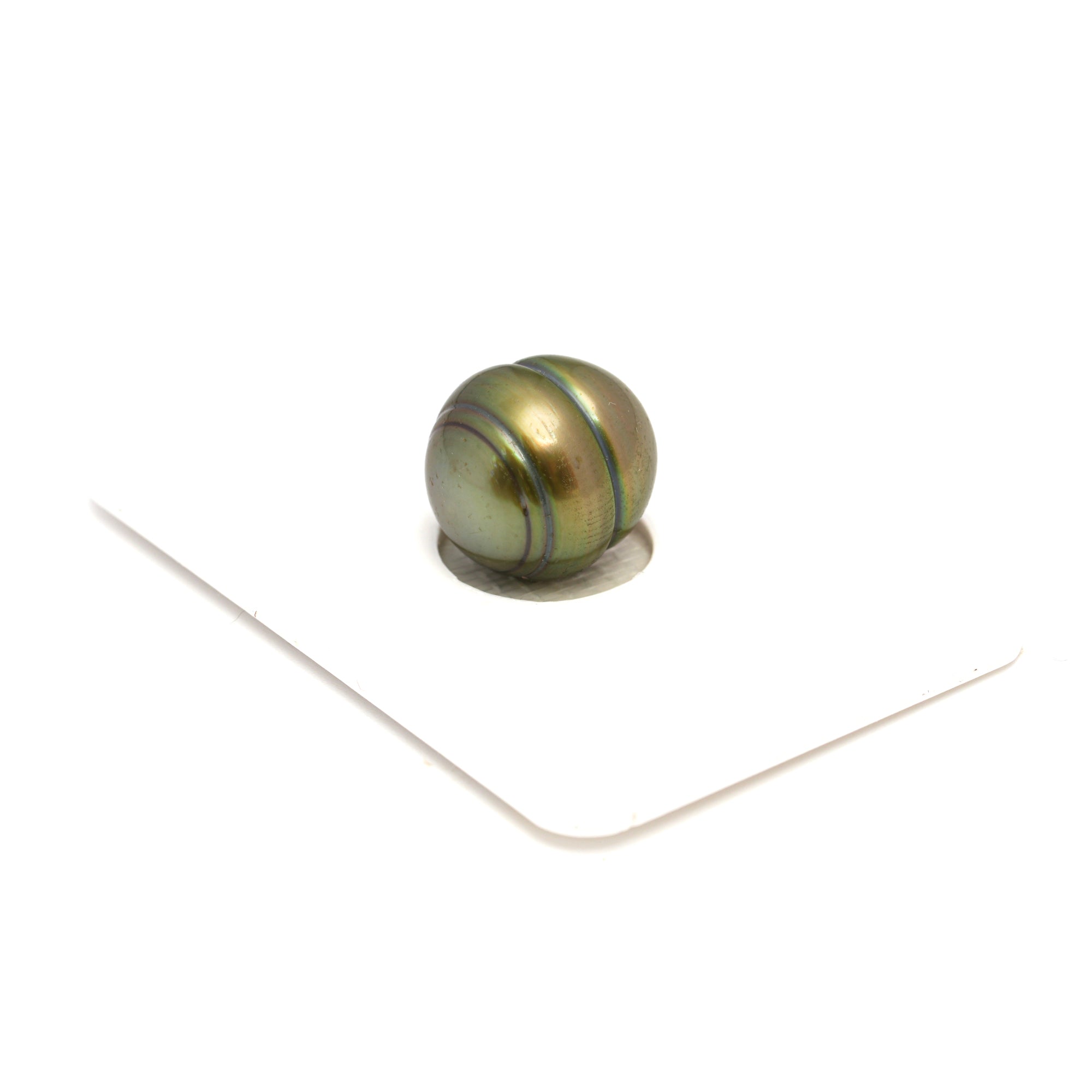 1pcs Golden Green 12.6mm - CL AAA Quality Tahitian Pearl Single LP2334 CMP9