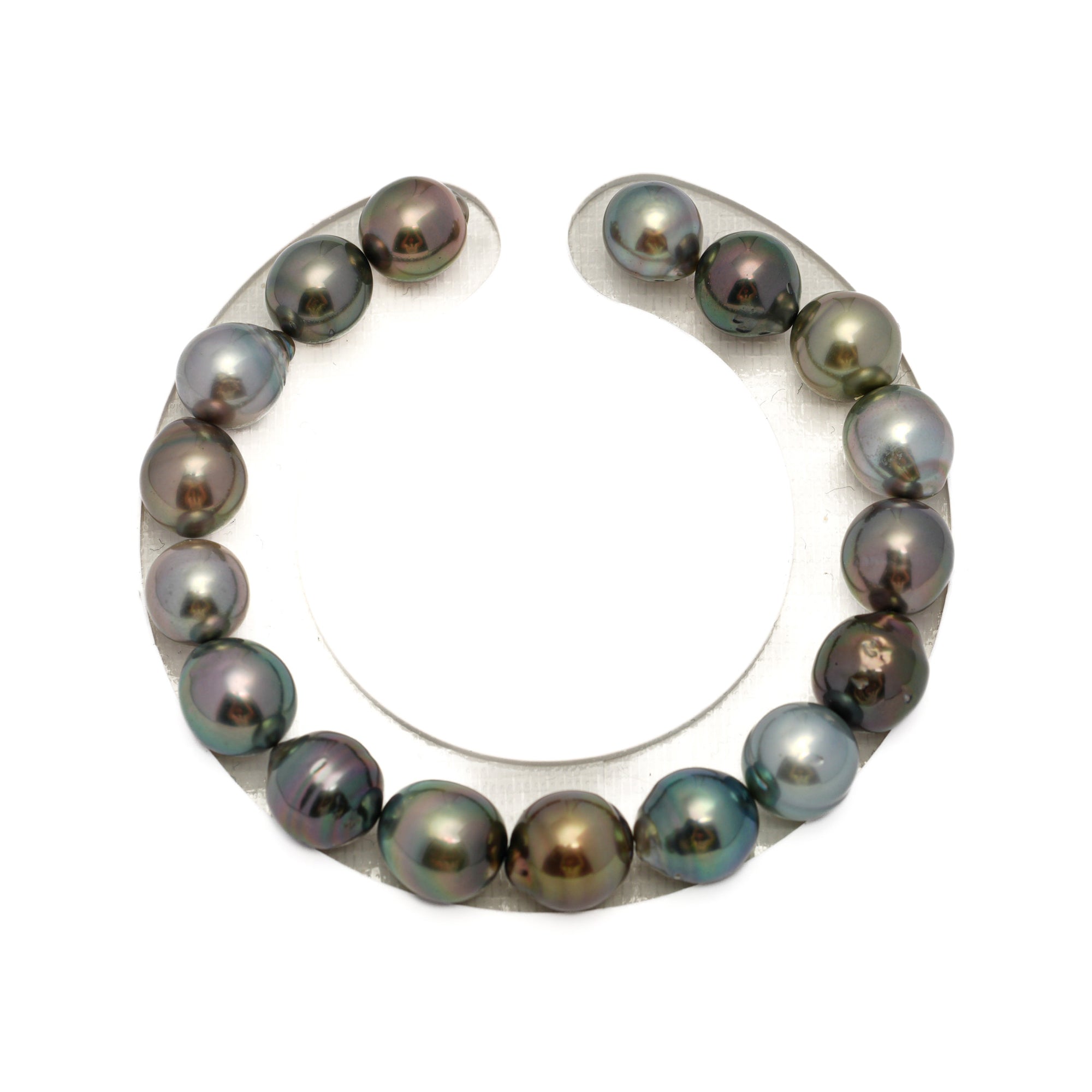 17pcs Multicolor 8-10mm - SB AAA/AA Quality Tahitian Pearl Bracelet BR2293 HL4