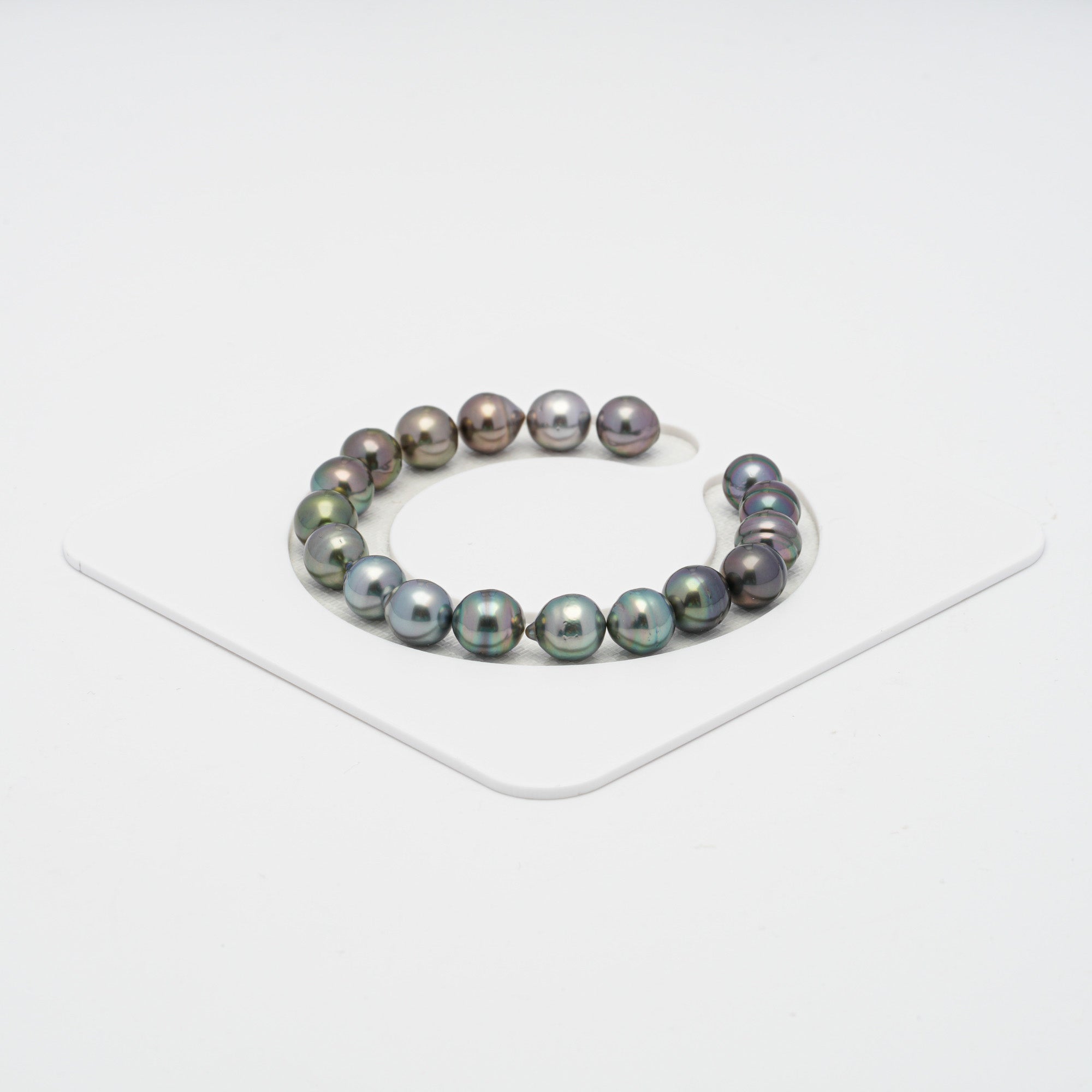 18pcs Multicolor 8mm - SB AAA/AA Quality Tahitian Pearl Bracelet BR2036 OR7