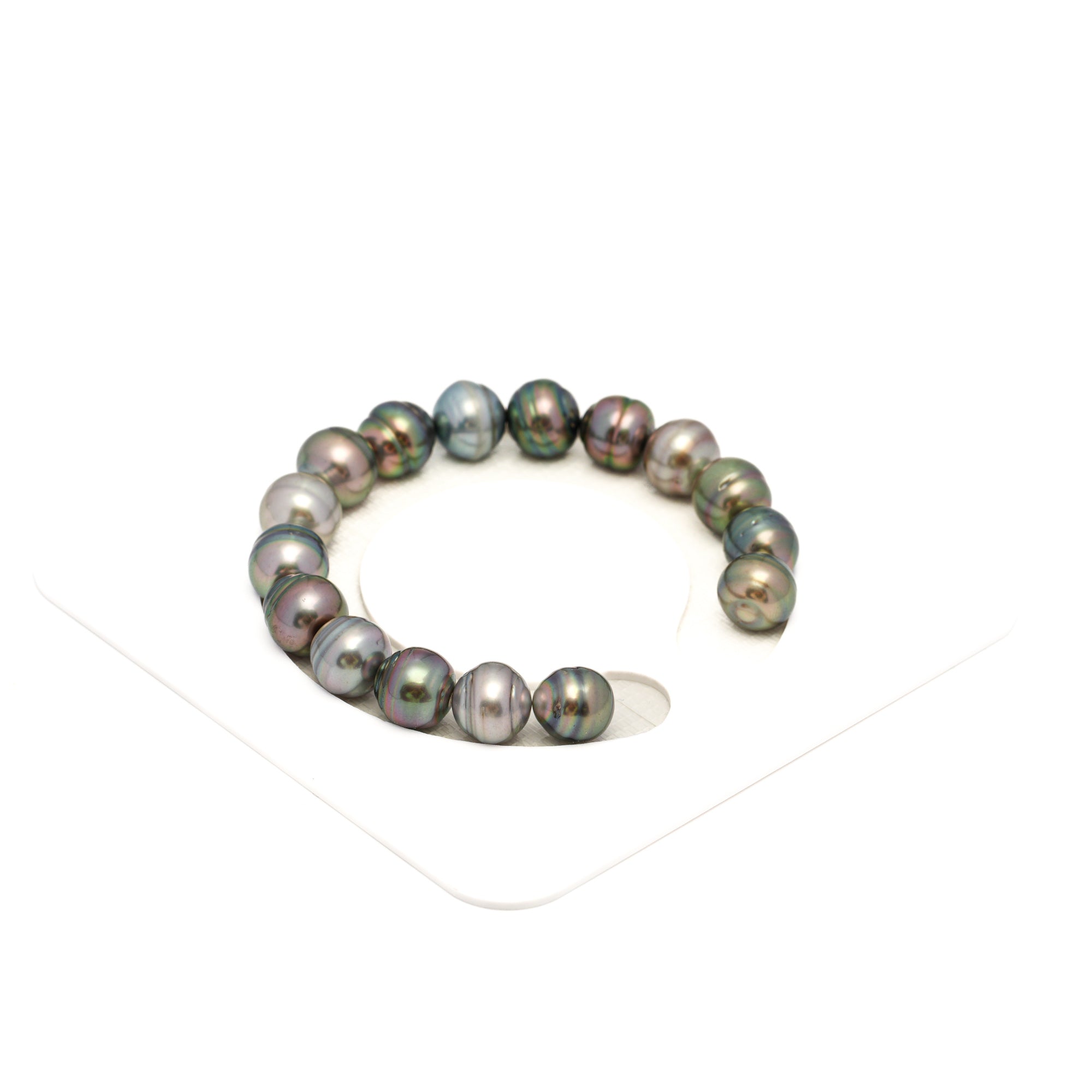 16pcs Light Mix 9-11mm - CL AAA/AA Quality Tahitian Pearl Bracelet BR2351 CMP9
