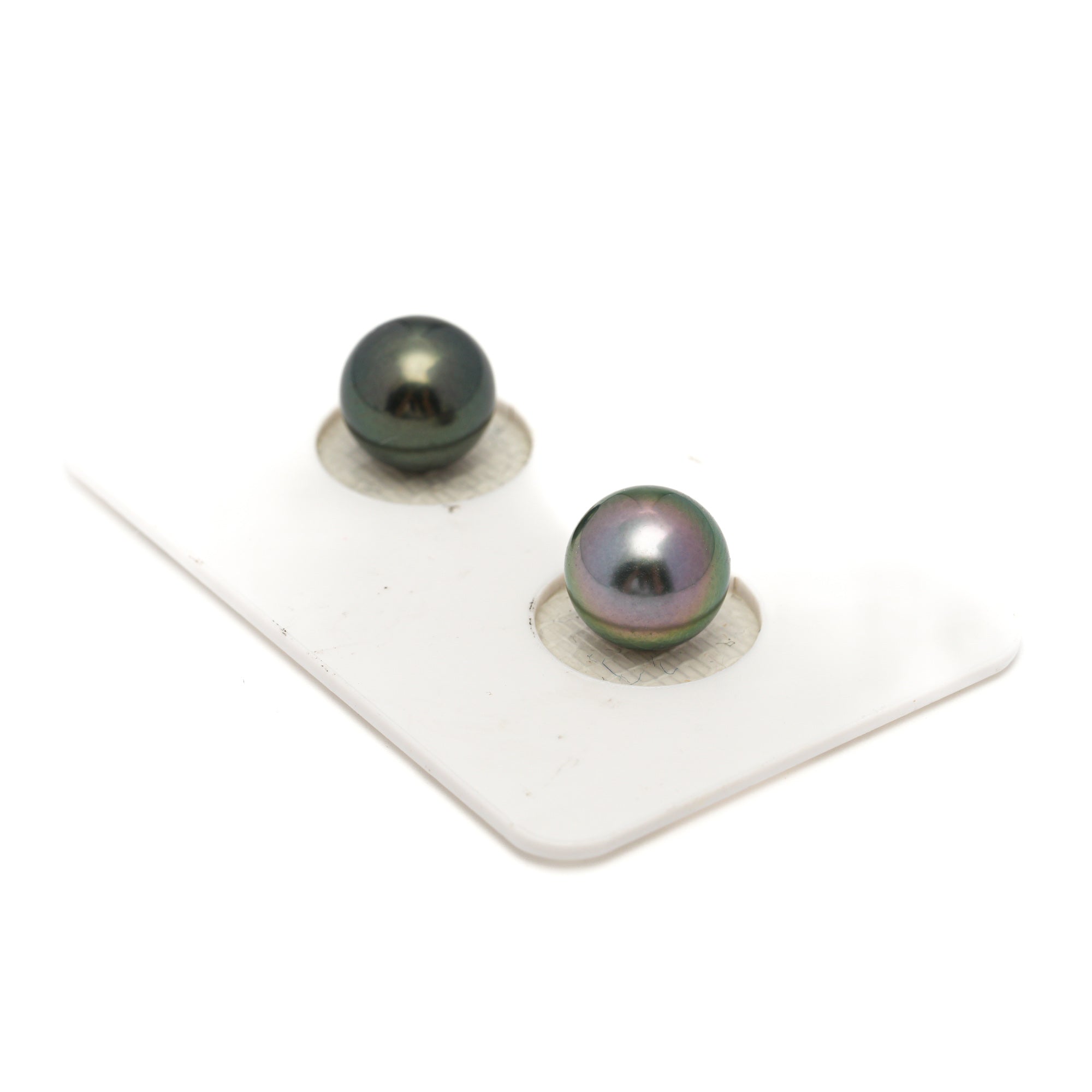 2pcs Multicolor 8.9mm - RSR AAA Quality Tahitian Pearl Pair ER1830 OR13