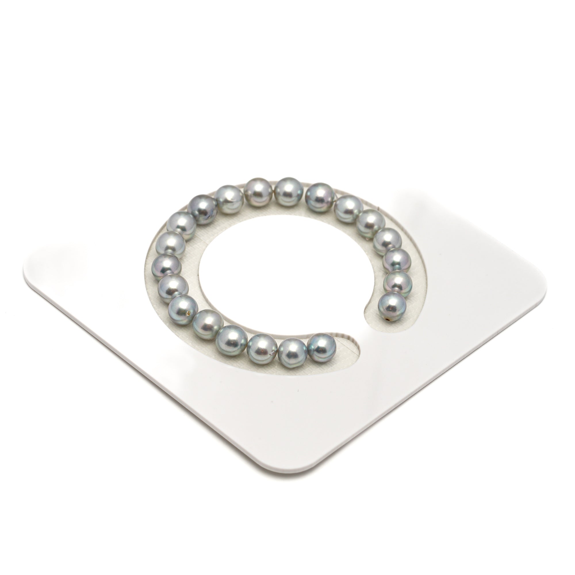21pcs Akoya Pearl Silver Mix 7.2-7.8mm - SR/NR AA Quality Bracelet AKBR2418 CMA1