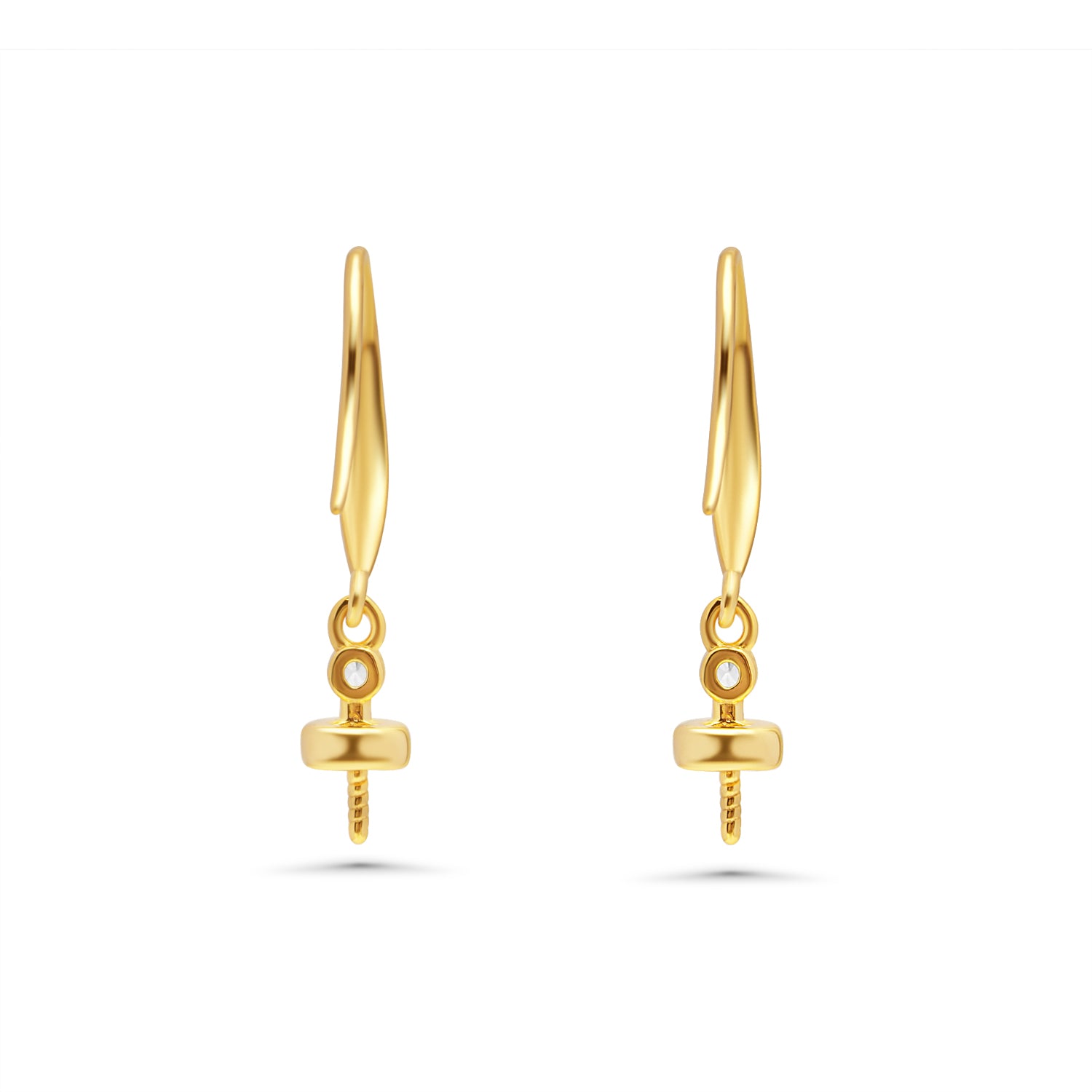 Dangle Earring Bails 925 Silver for Pearl SC414
