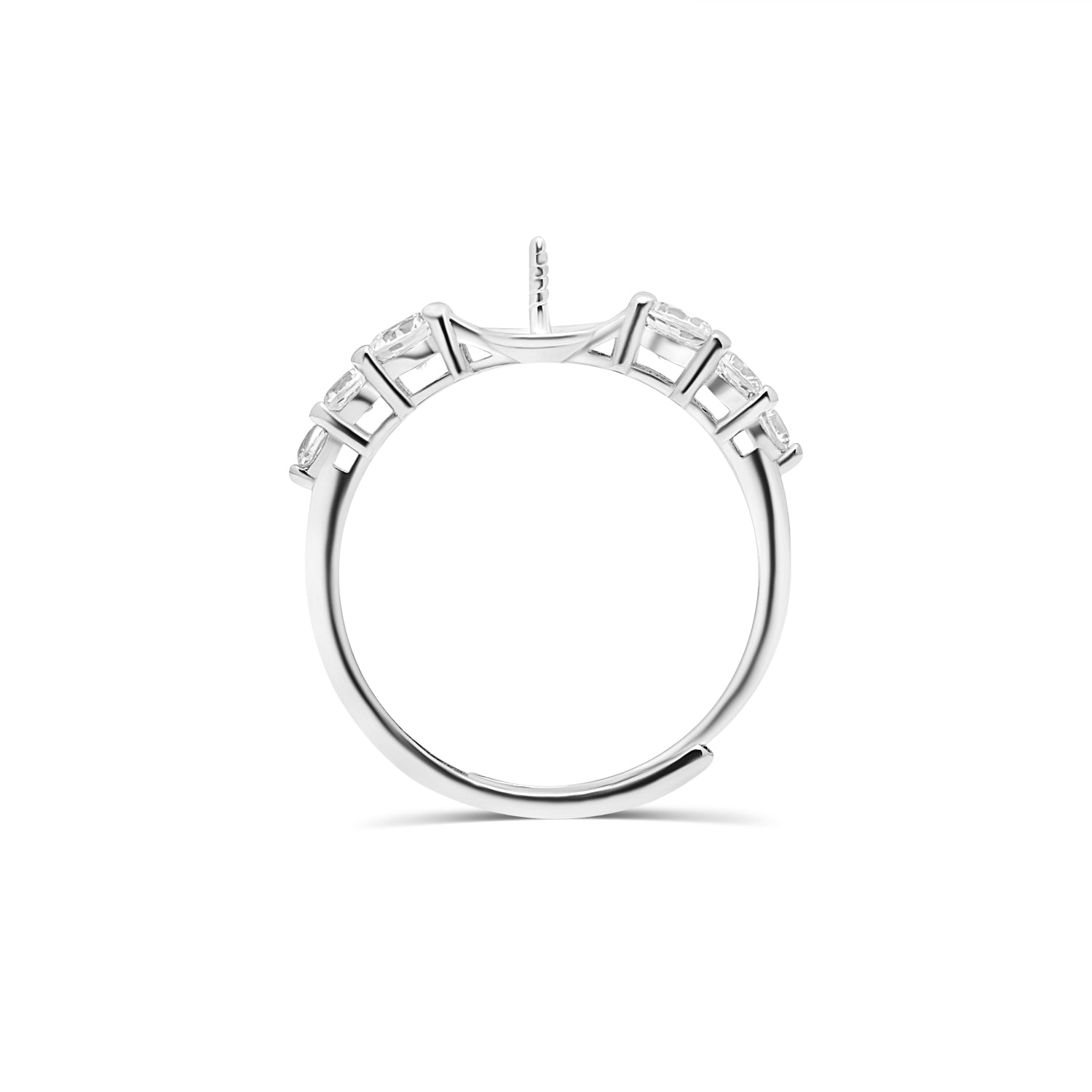 Adjustable Ring 925 Silver for pearl SC375