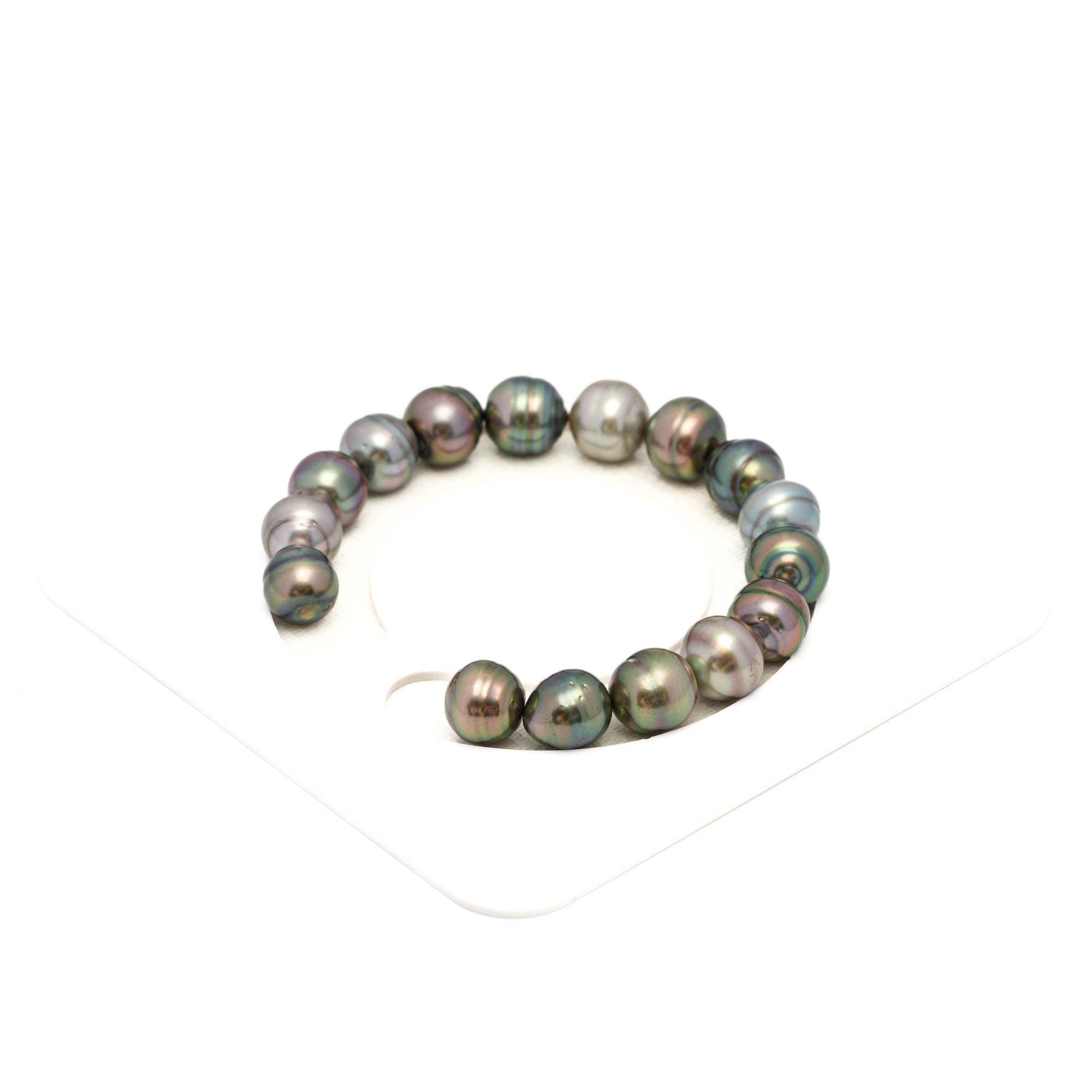 16pcs Light Mix 9-11mm - CL AAA/AA Quality Tahitian Pearl Bracelet BR2351 CMP9