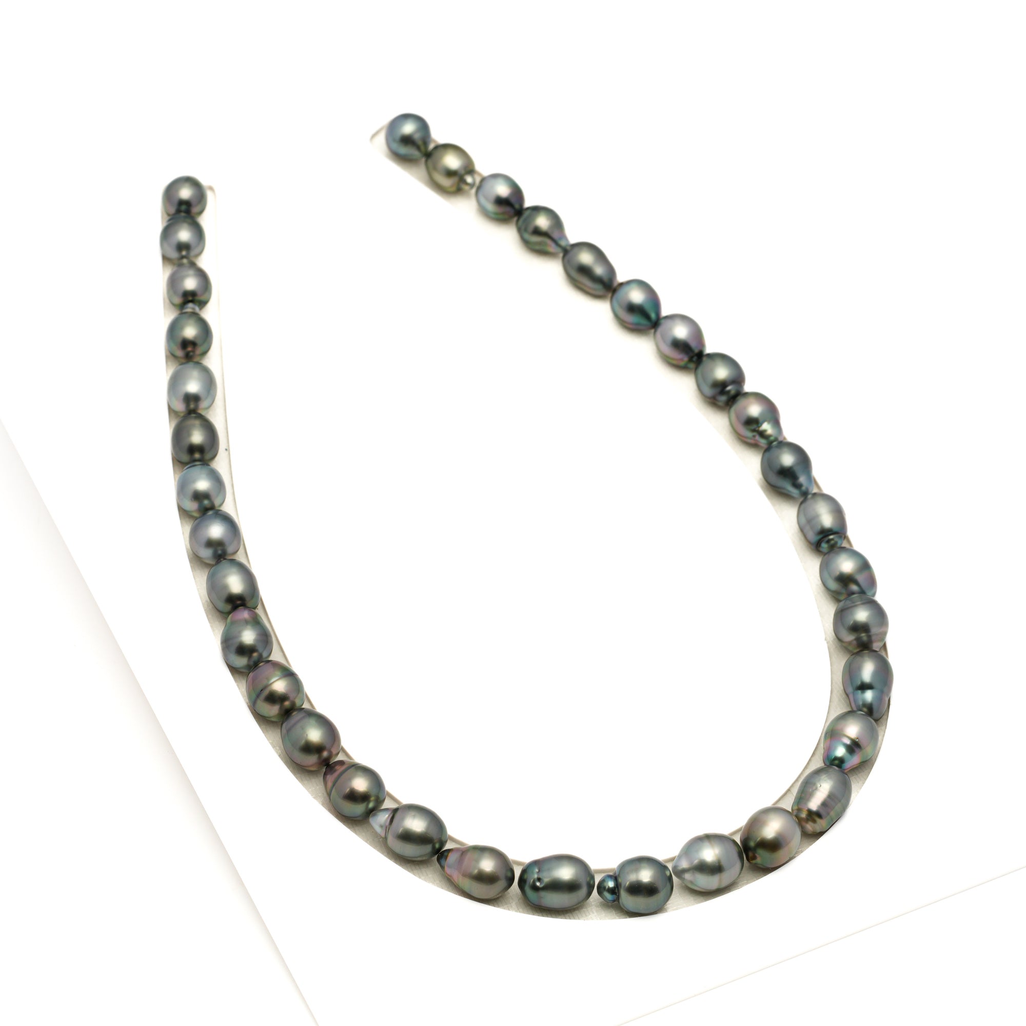 35pcs Light Mix 8-10mm - CL/SB AAA Quality Tahitian Pearl Necklace NL1760 LP1