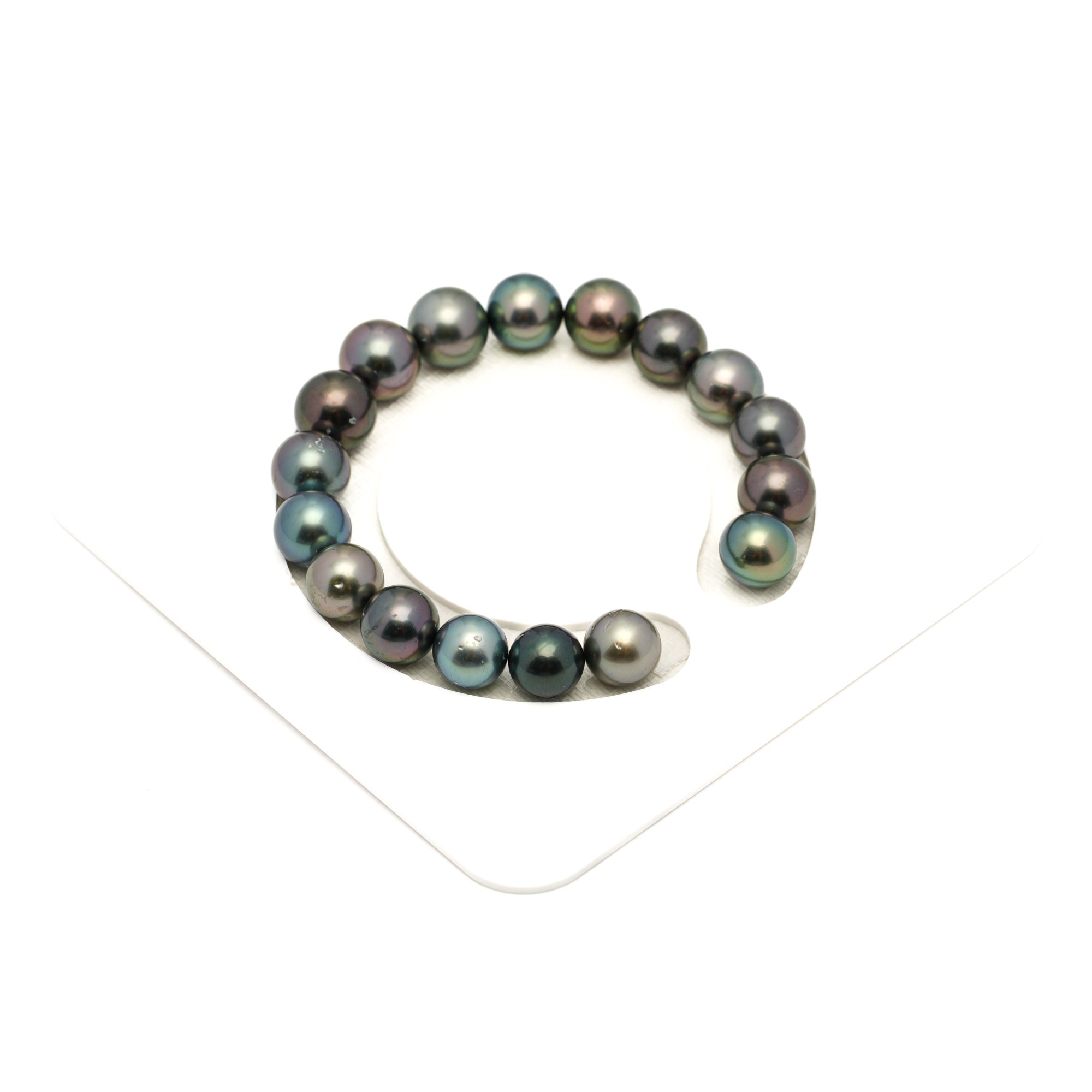 17pcs Multicolor 9-11mm - RSR AAA/AA Quality Tahitian Pearl Bracelet BR2448 LP1