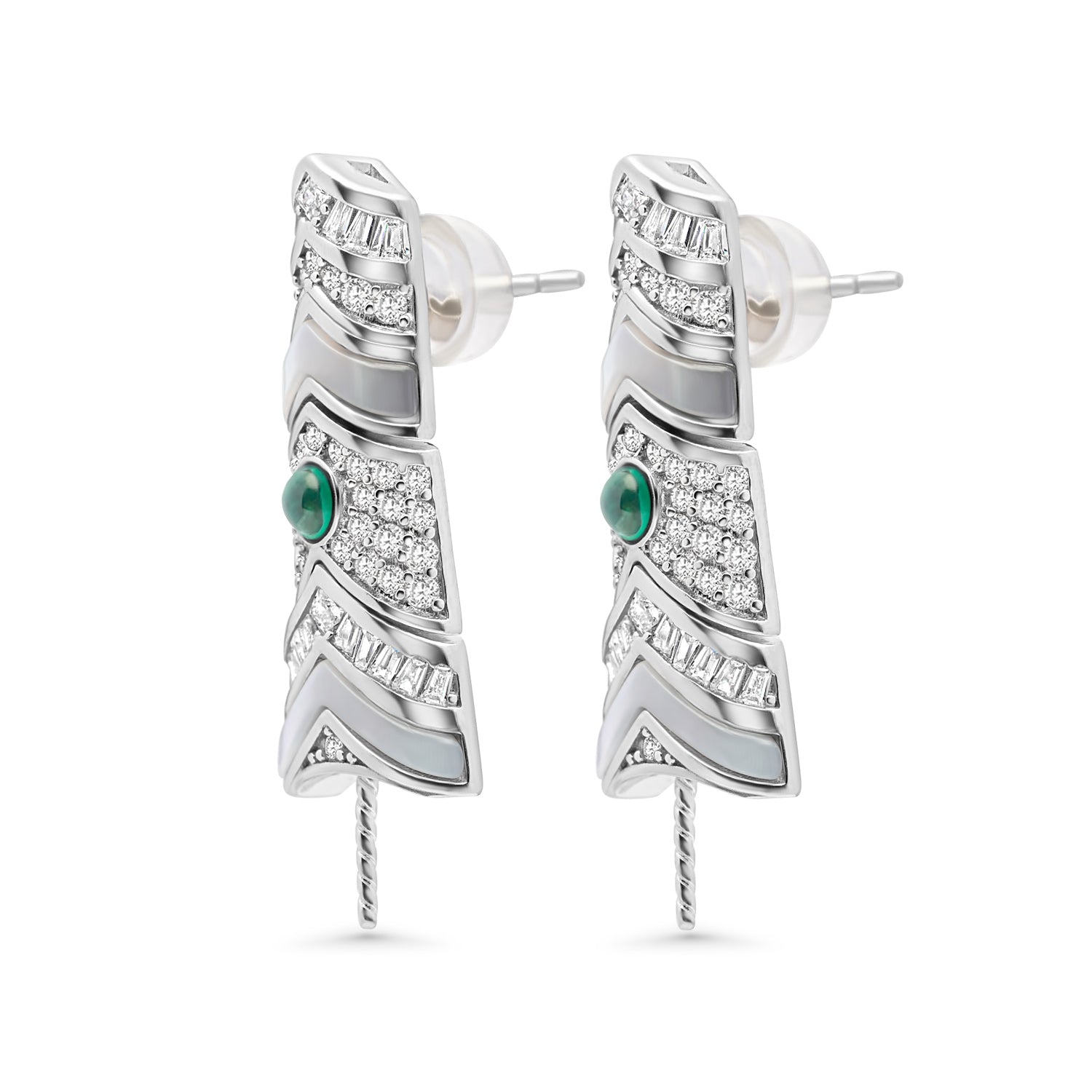 Dangle Earring Bails 925 Silver for Pearl SC306