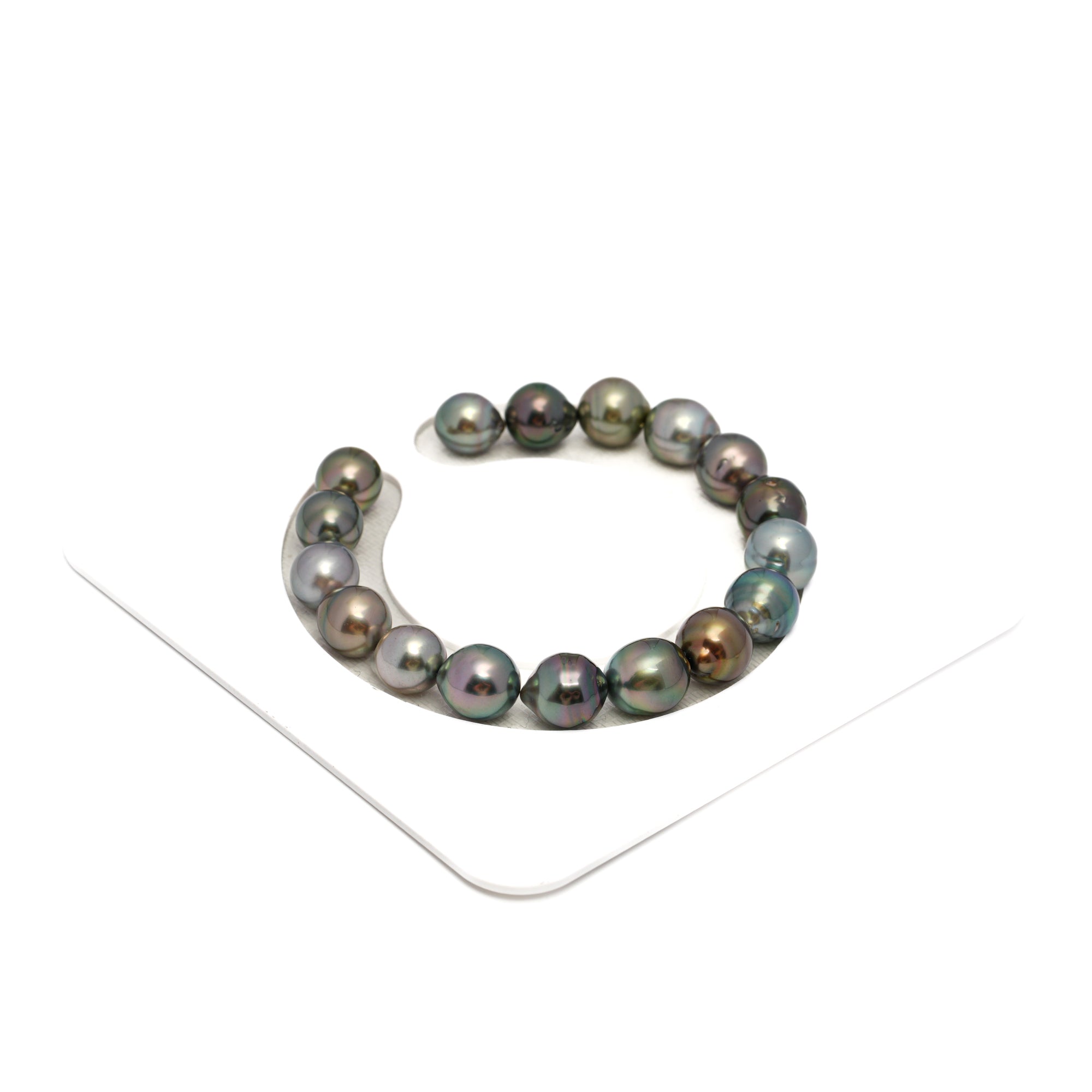 17pcs Multicolor 8-10mm - SB AAA/AA Quality Tahitian Pearl Bracelet BR2293 HL4