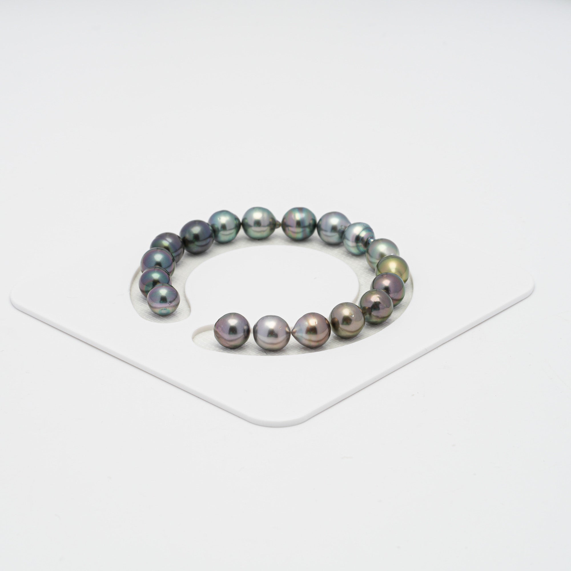 18pcs Multicolor 8mm - SB AAA/AA Quality Tahitian Pearl Bracelet BR2036 OR7