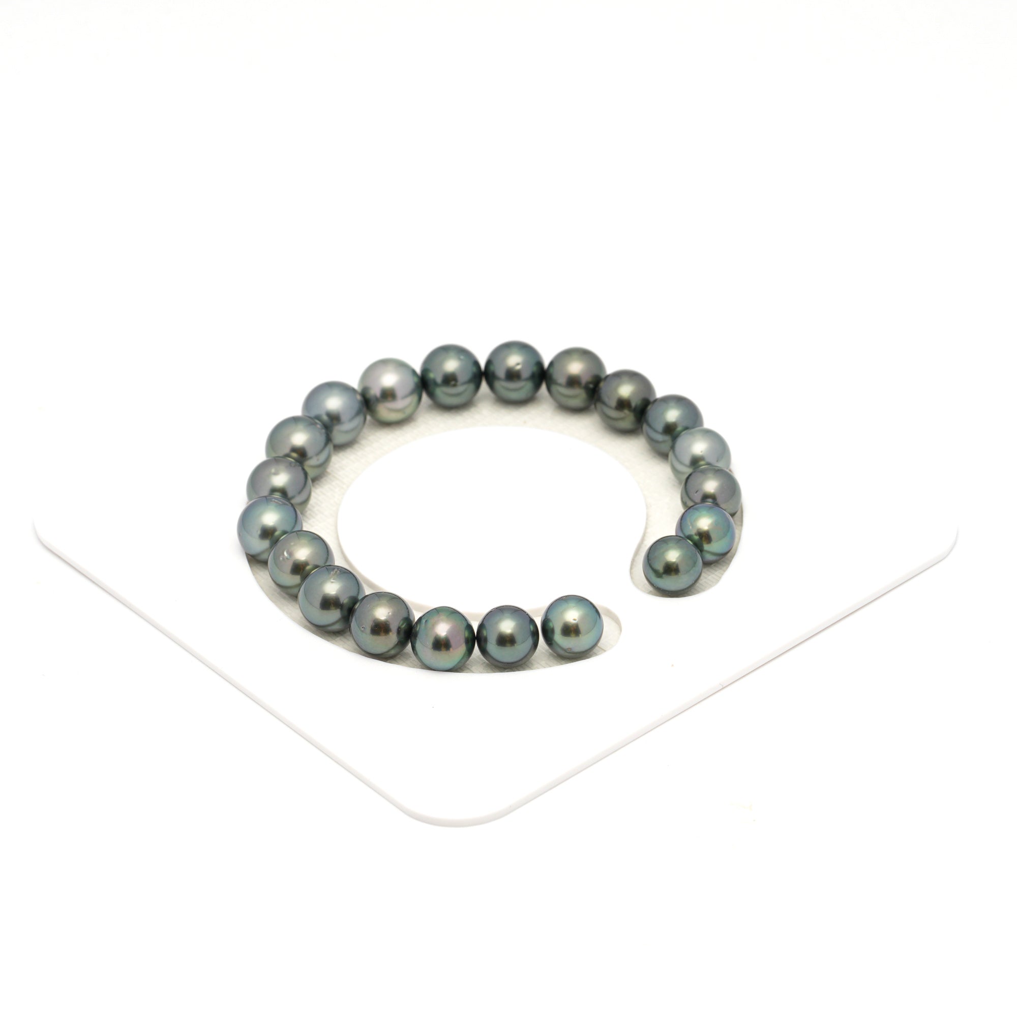 20pcs Blue Green 8-9mm - RSR AAA/AA Quality Tahitian Pearl Bracelet BR2340 OR13