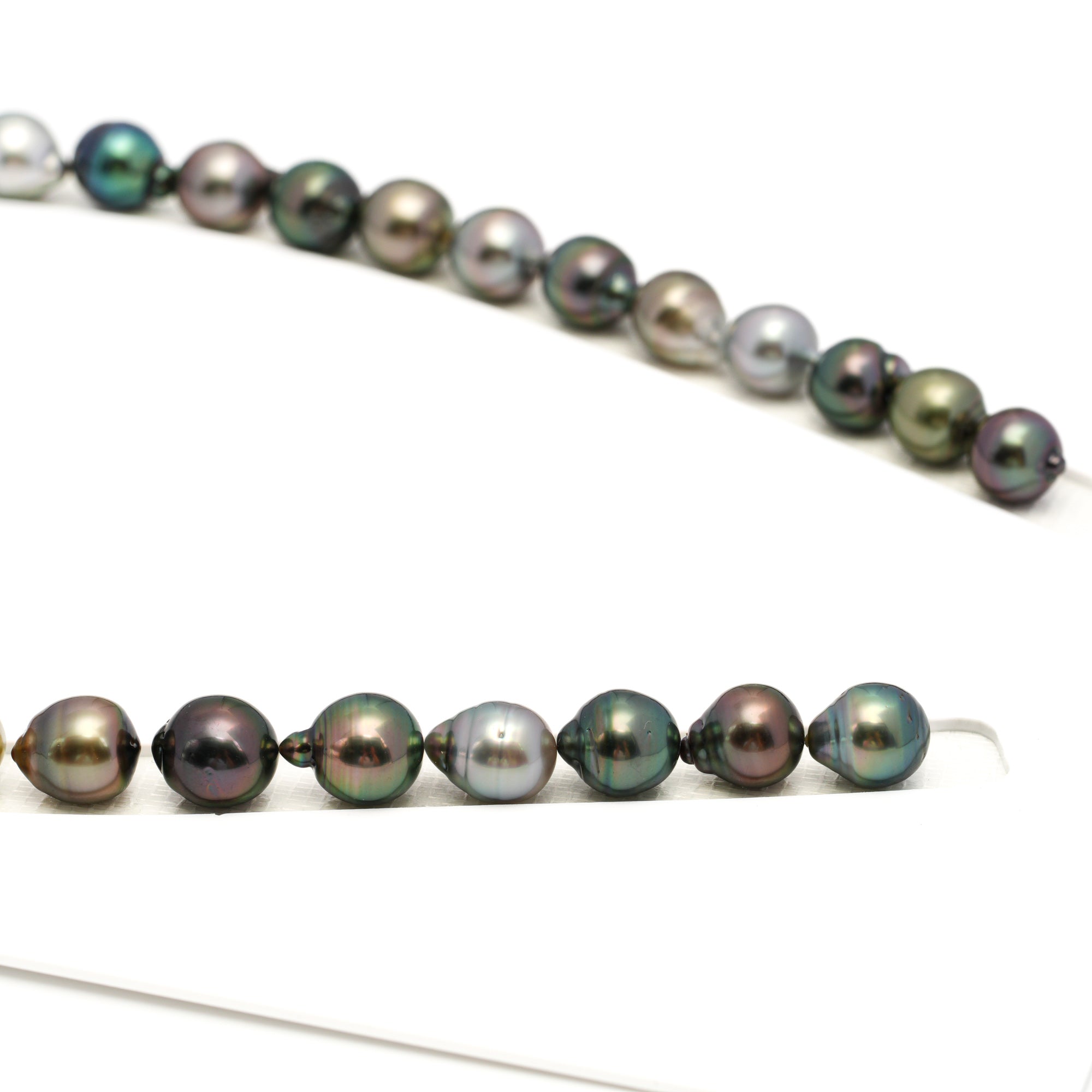 36pcs Multicolor 9-11mm - SB AAA Quality Tahitian Pearl Necklace NL1705 TH5