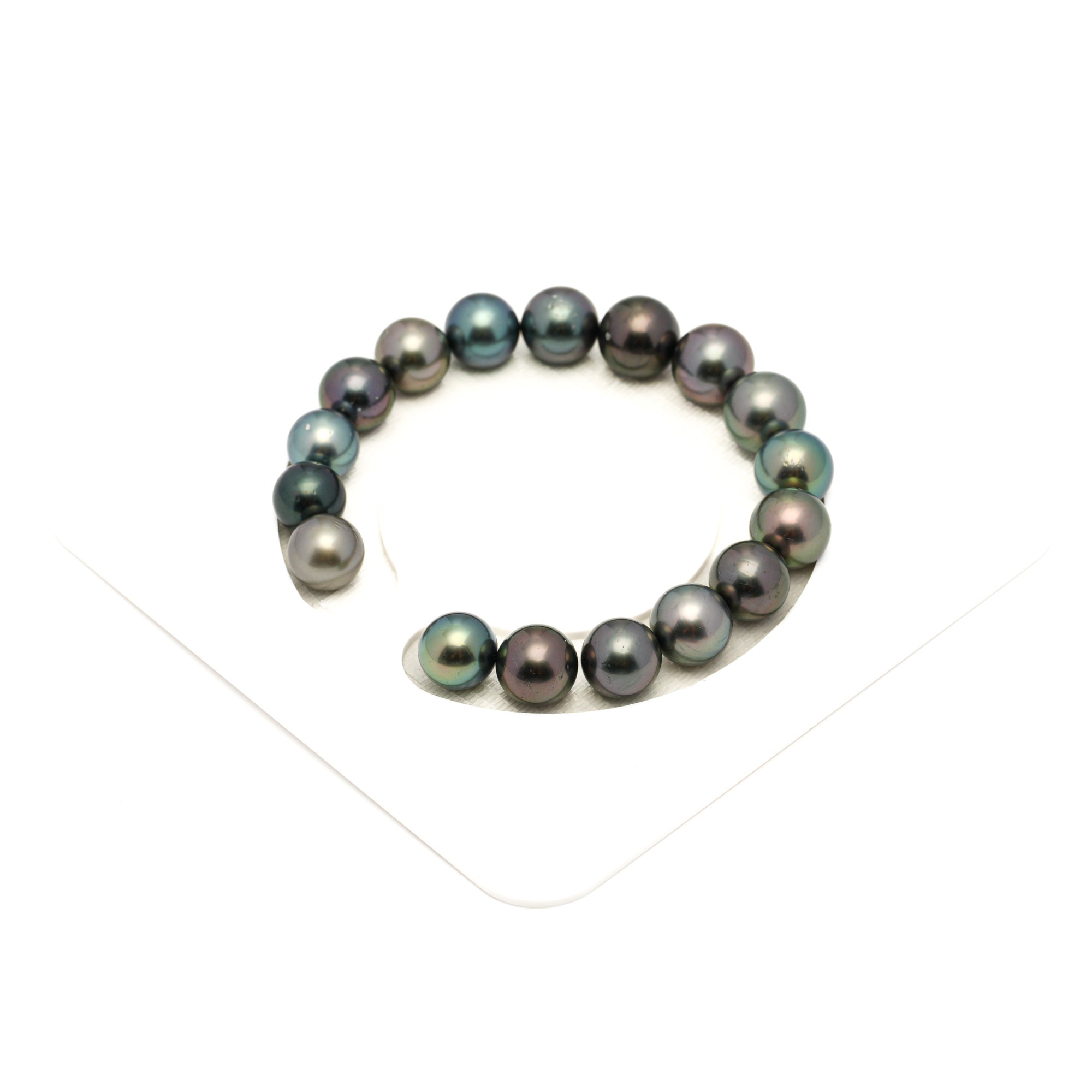 17pcs Multicolor 9-11mm - RSR AAA/AA Quality Tahitian Pearl Bracelet BR2448 LP1