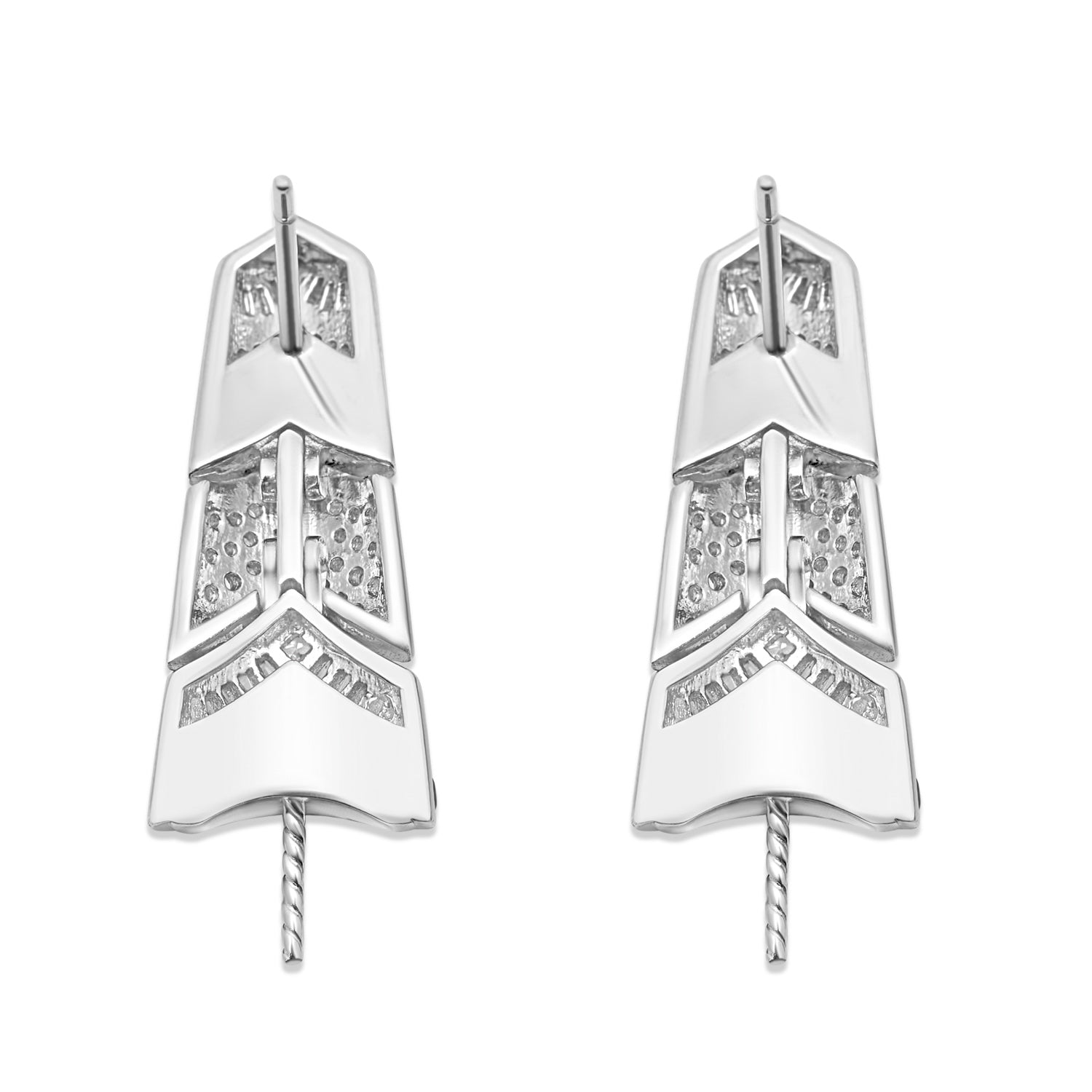 Dangle Earring Bails 925 Silver for Pearl SC306