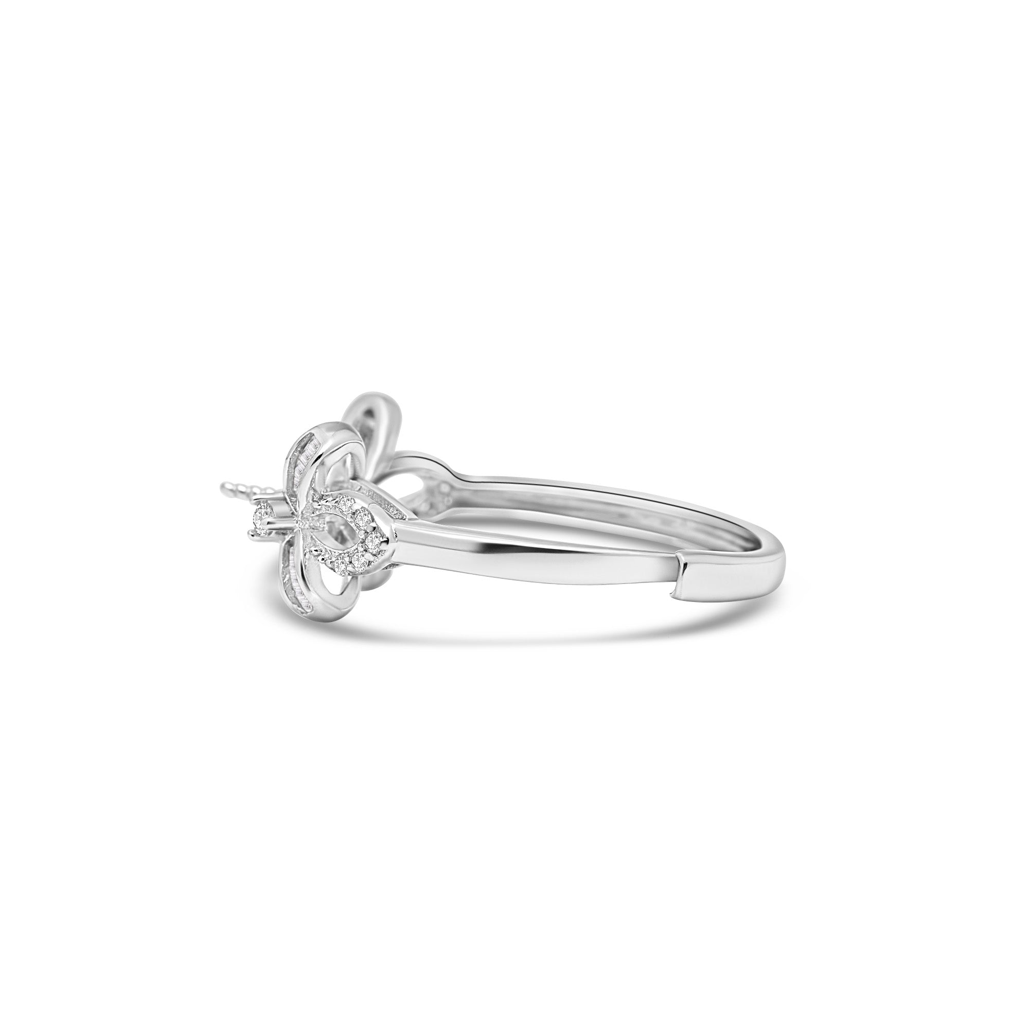 Adjustable Ring 925 Silver for pearl SC522