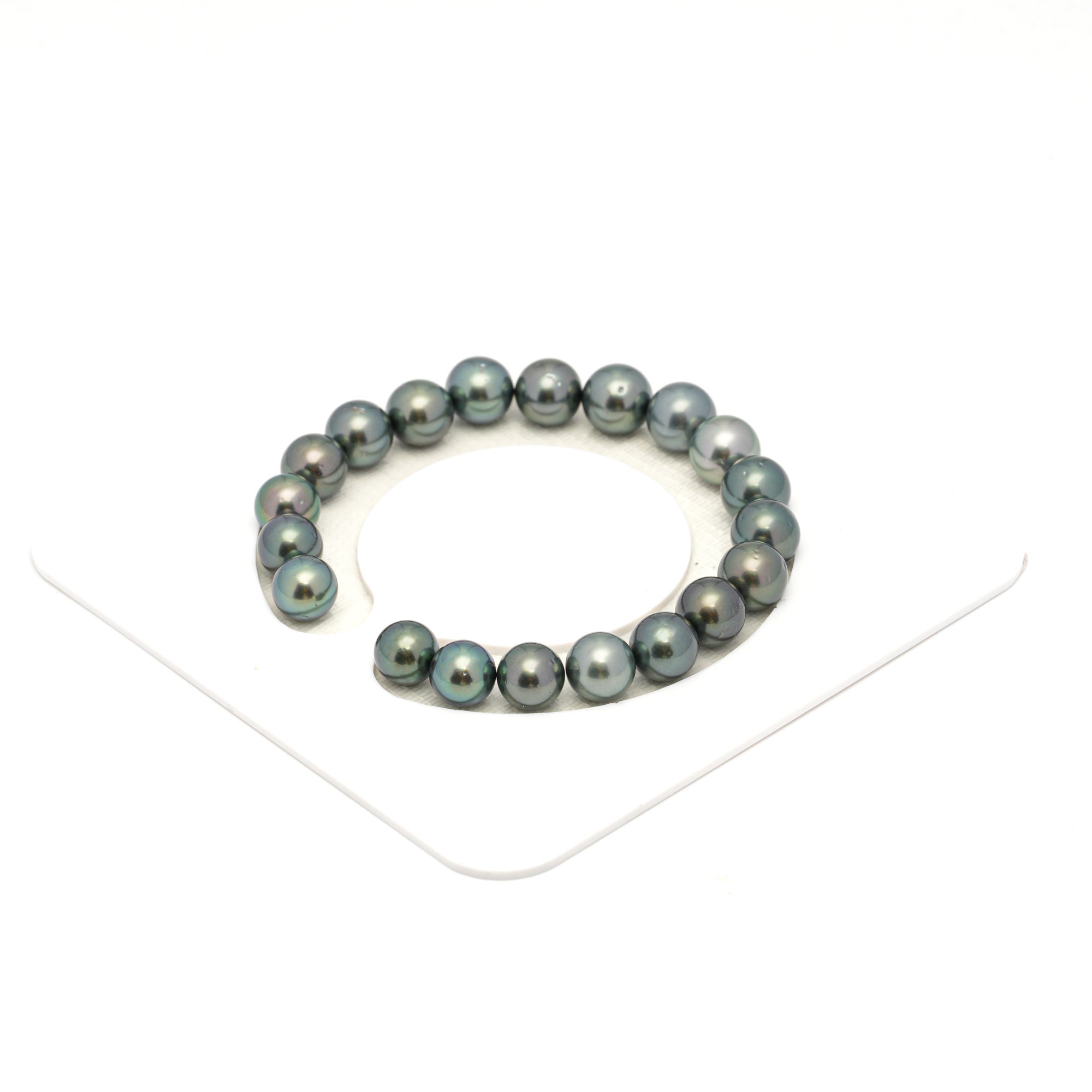 20pcs Blue Green 8-9mm - RSR AAA/AA Quality Tahitian Pearl Bracelet BR2340 OR13