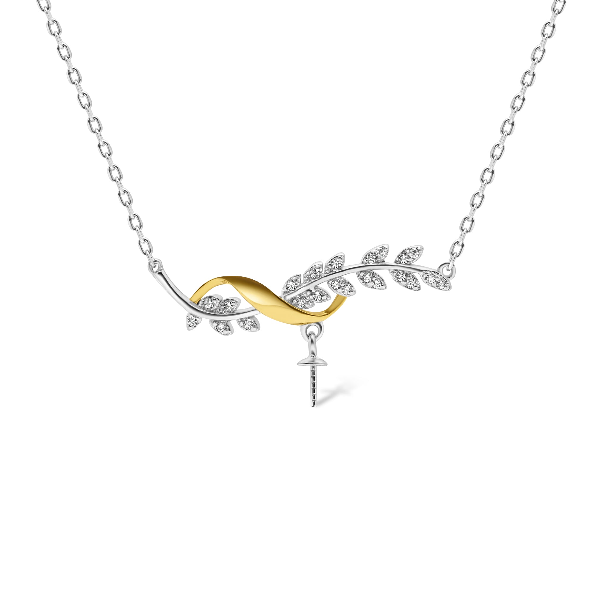 Pendant Chain 925 Silver for pearl SC334