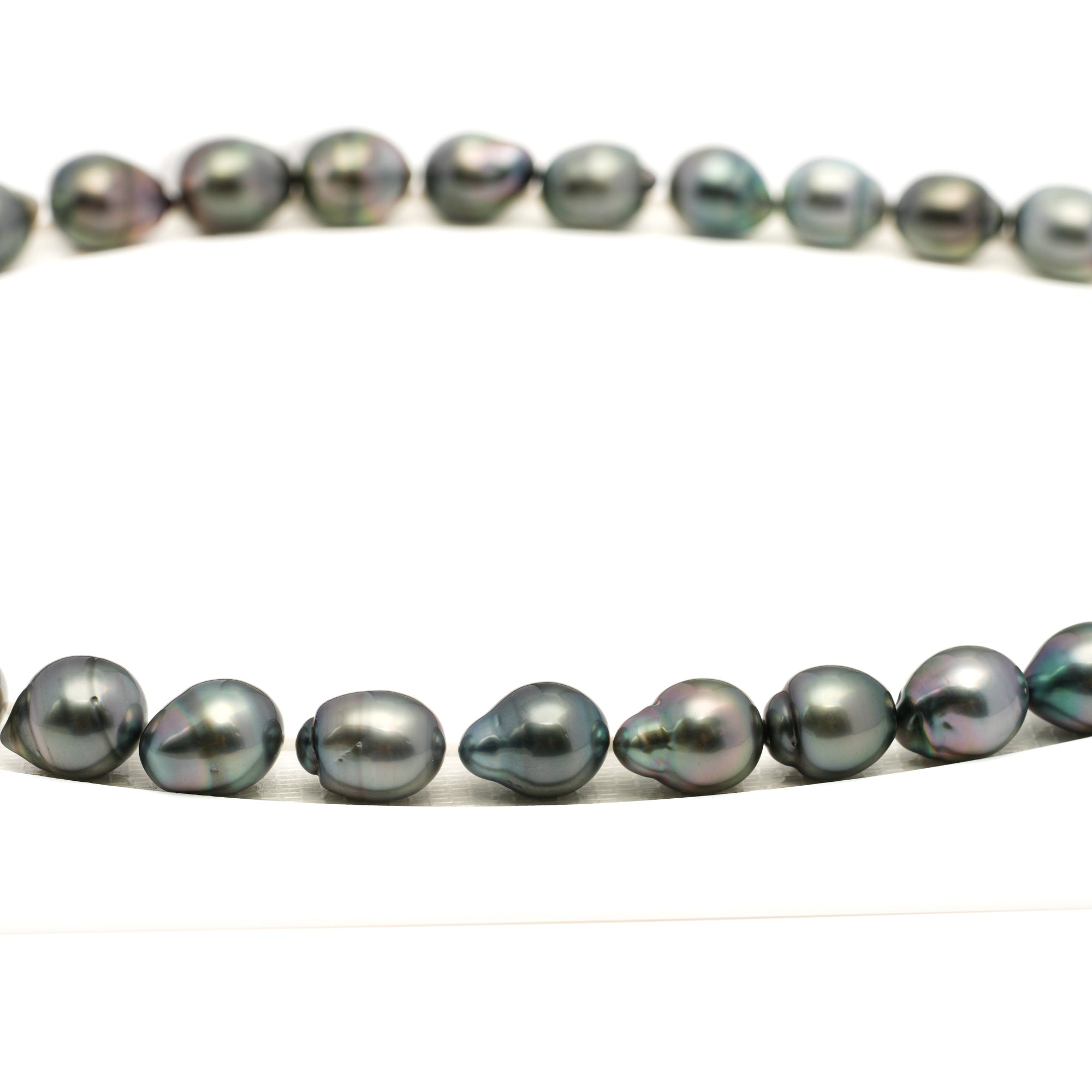 35pcs Light Mix 8-10mm - CL/SB AAA Quality Tahitian Pearl Necklace NL1760 LP1