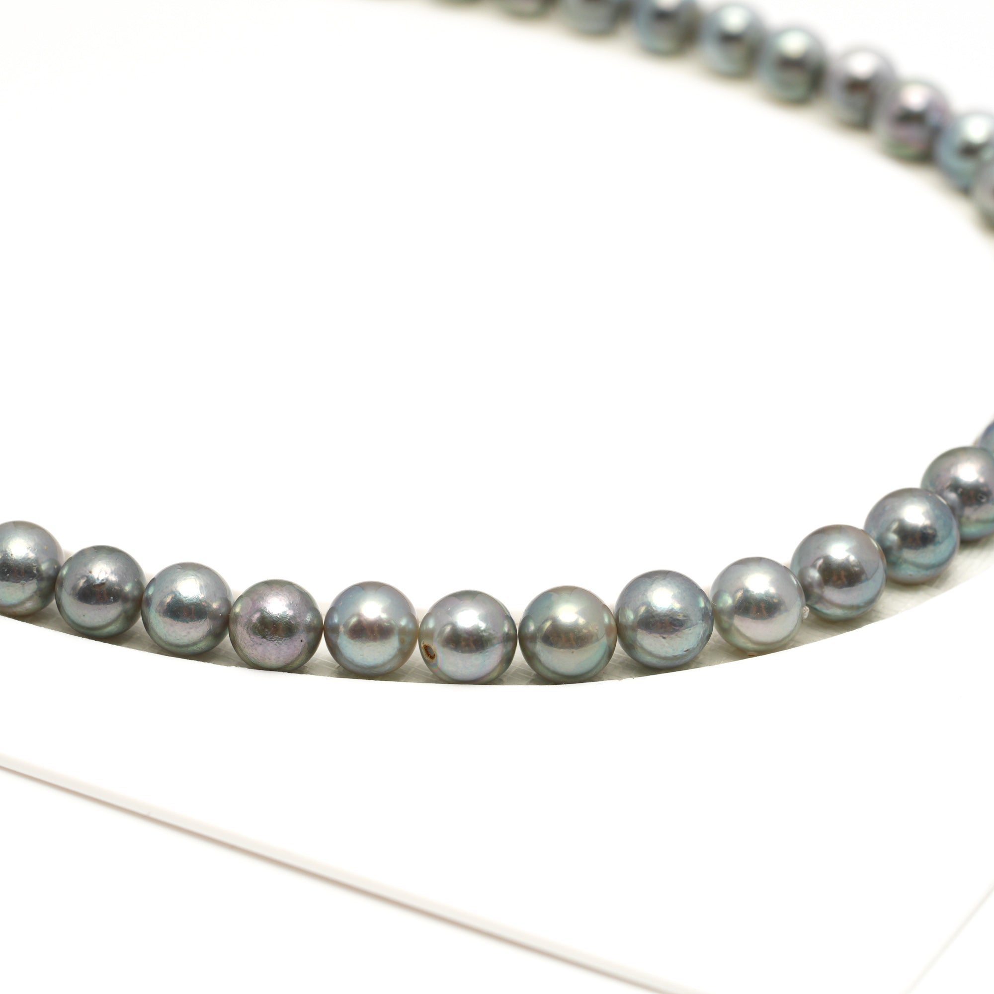 51pcs Akoya Pearl "High Luster" Silver Mix 7-7.9mm - SR/NR AA/A Quality Necklace AKNL1752 CMA1