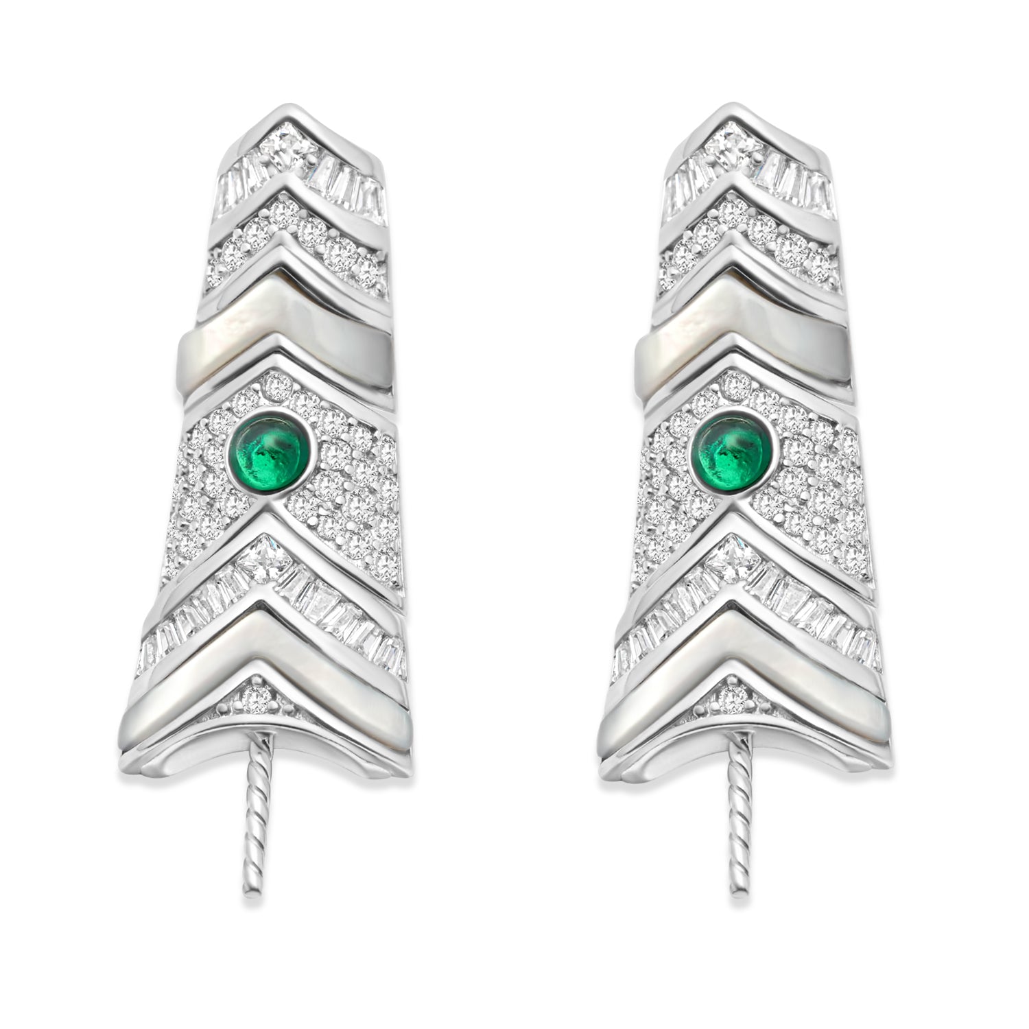 Dangle Earring Bails 925 Silver for Pearl SC306