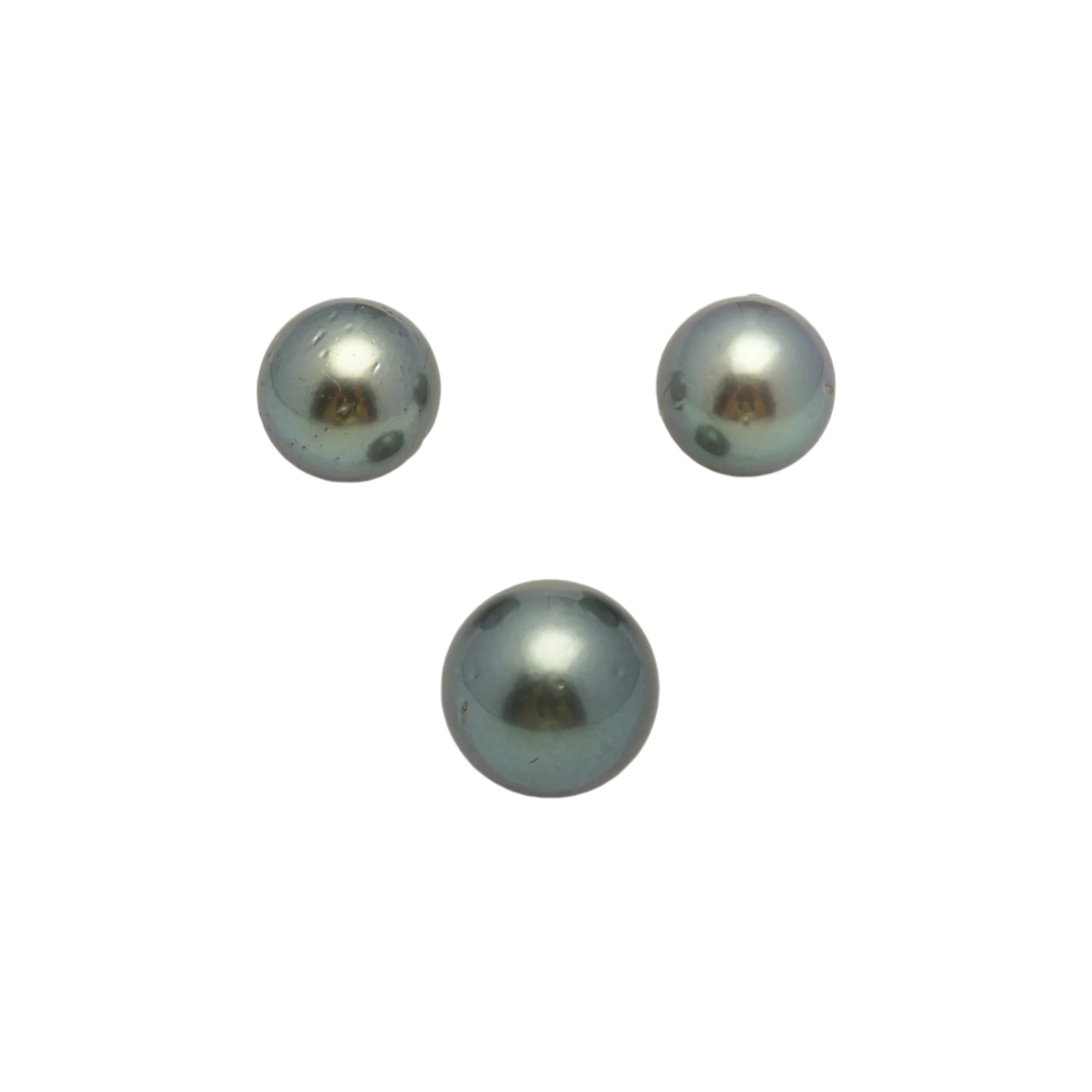3pcs Blue 11.3-13.7mm - SR AAA Quality Tahitian Pearl Trio Set ER1564 THMIX2