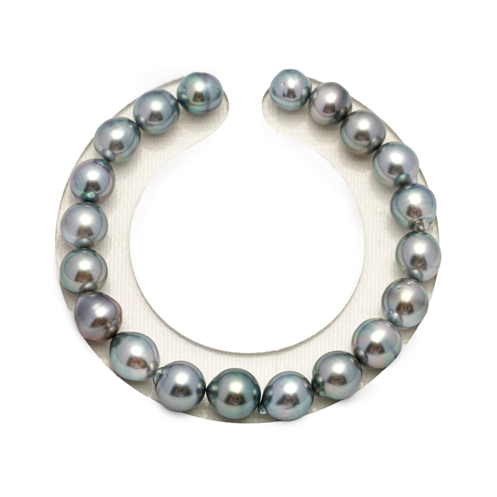 20pcs Silver Mix 8-9mm - SB AAA/AA Quality Tahitian Pearl Bracelet BR2234 HL3